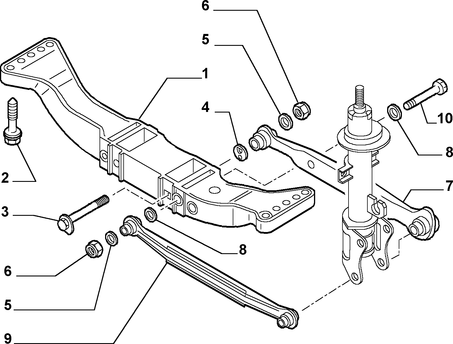 FIAT 60629903 - Tanko, kallistuksenvaimennin inparts.fi