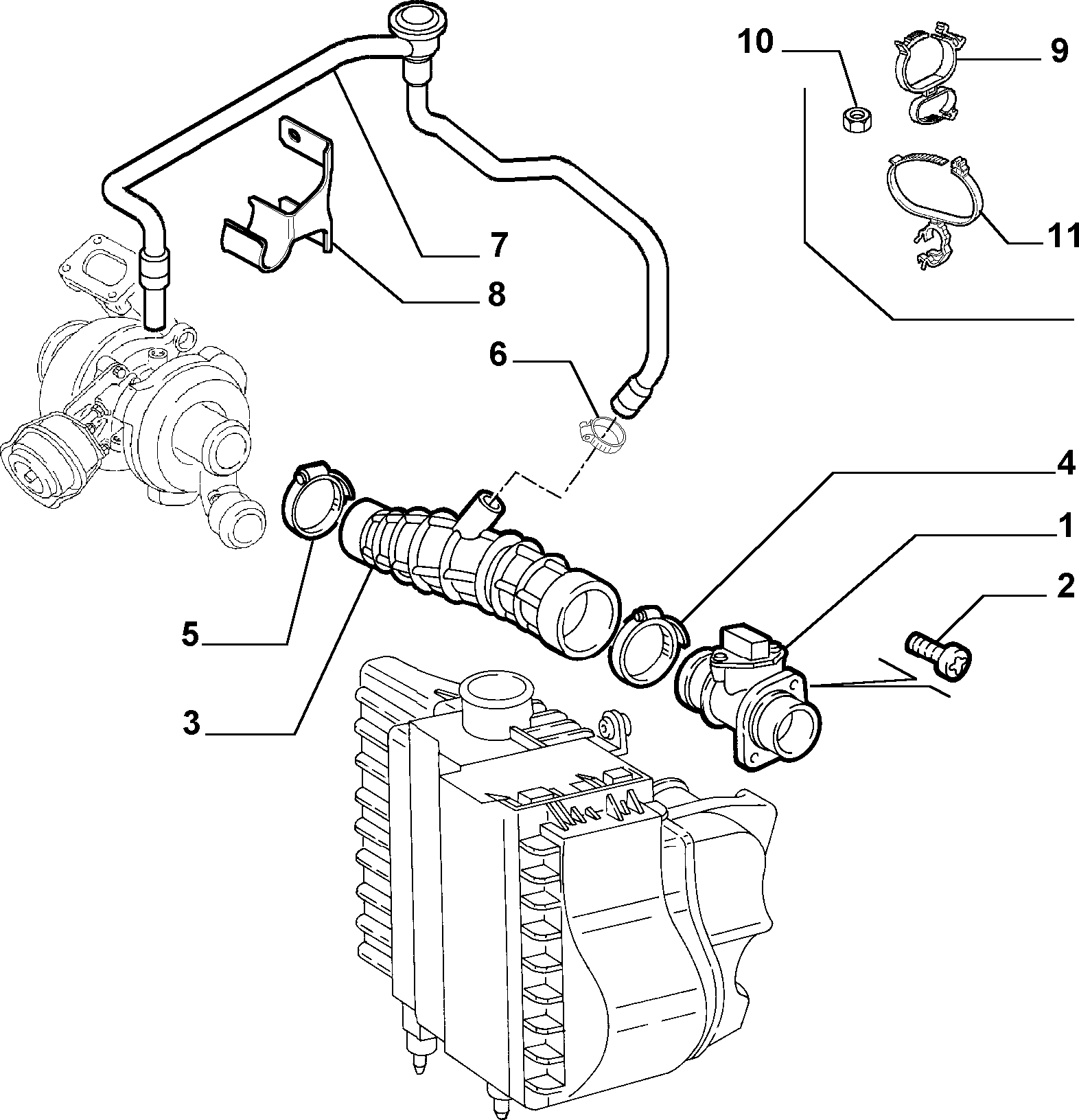 FIAT 46811122 - Ilmamassamittari inparts.fi