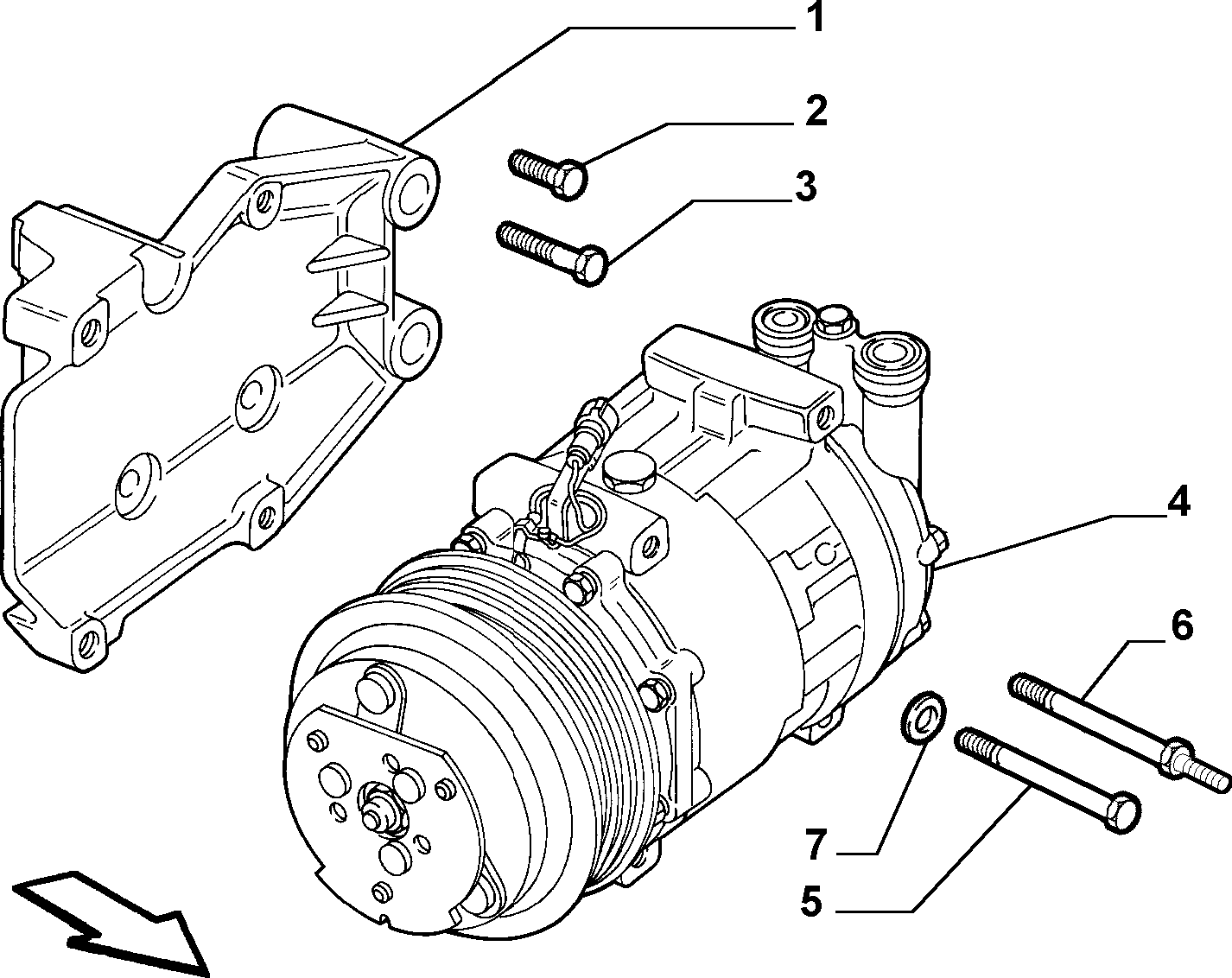 FIAT 60653652 - Kompressori, ilmastointilaite inparts.fi