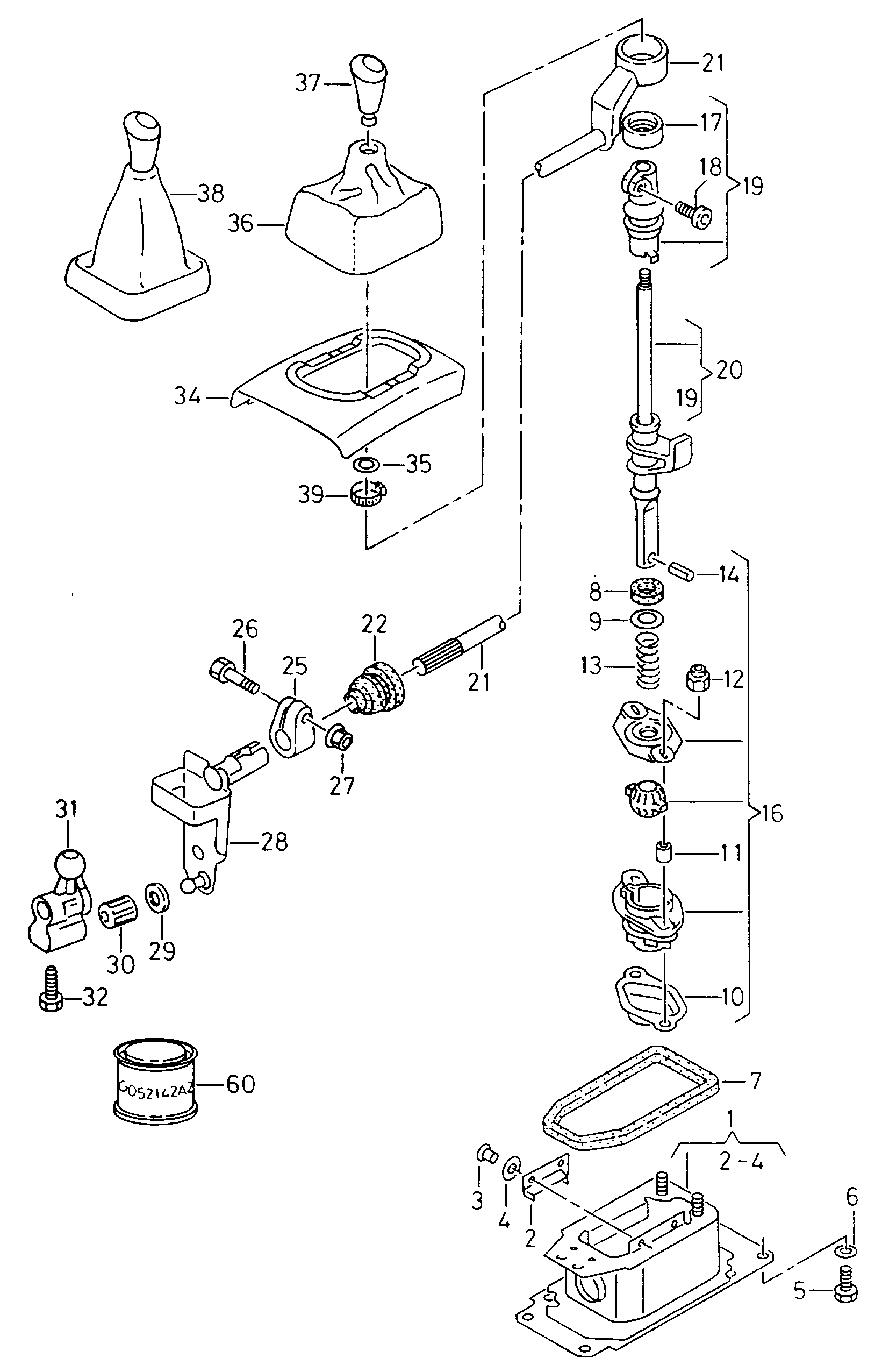 VAG 191798116A - Korjaussarja, kytkinvipu inparts.fi