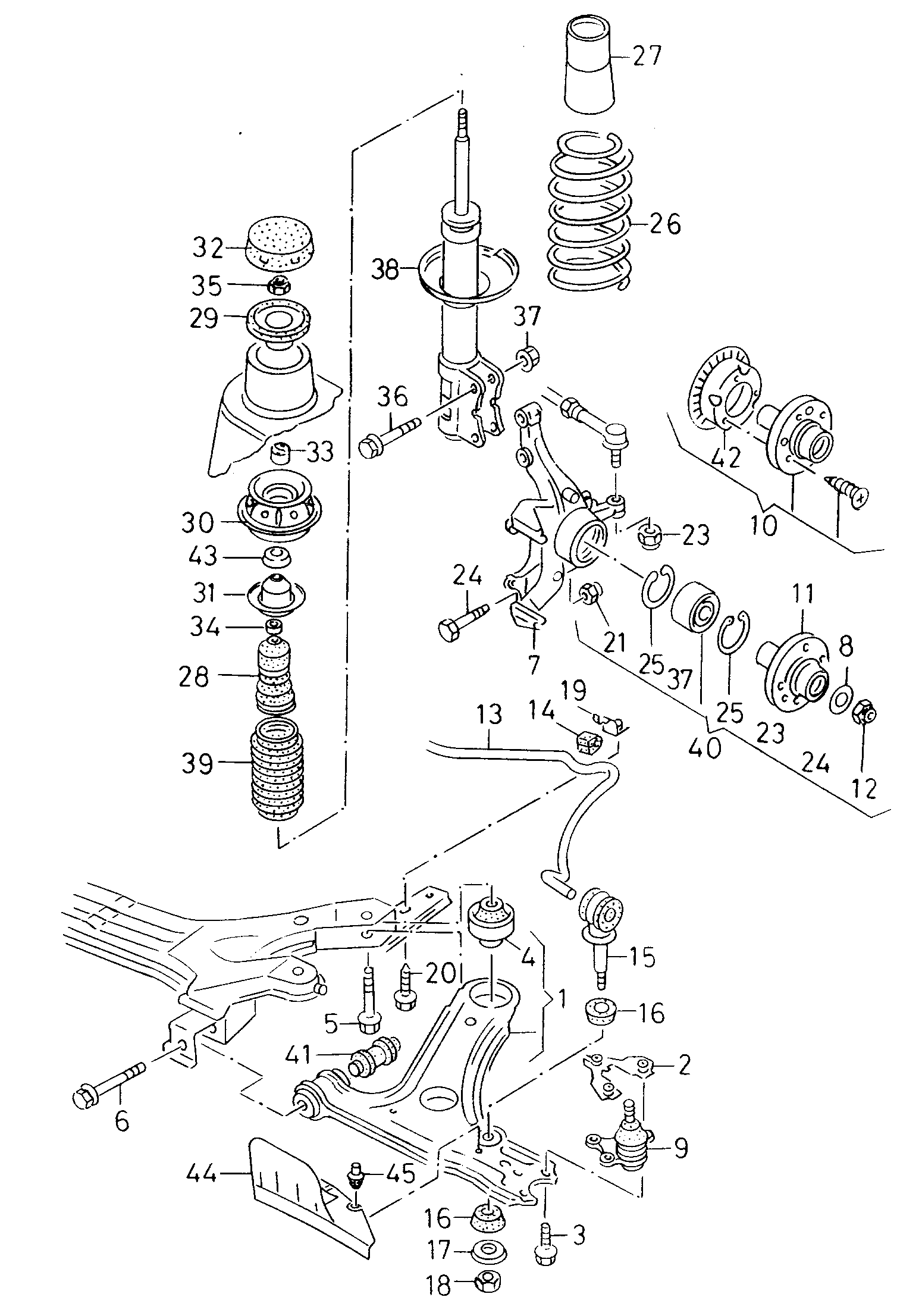 VAG 191 411 315A* - Tanko, kallistuksenvaimennin inparts.fi