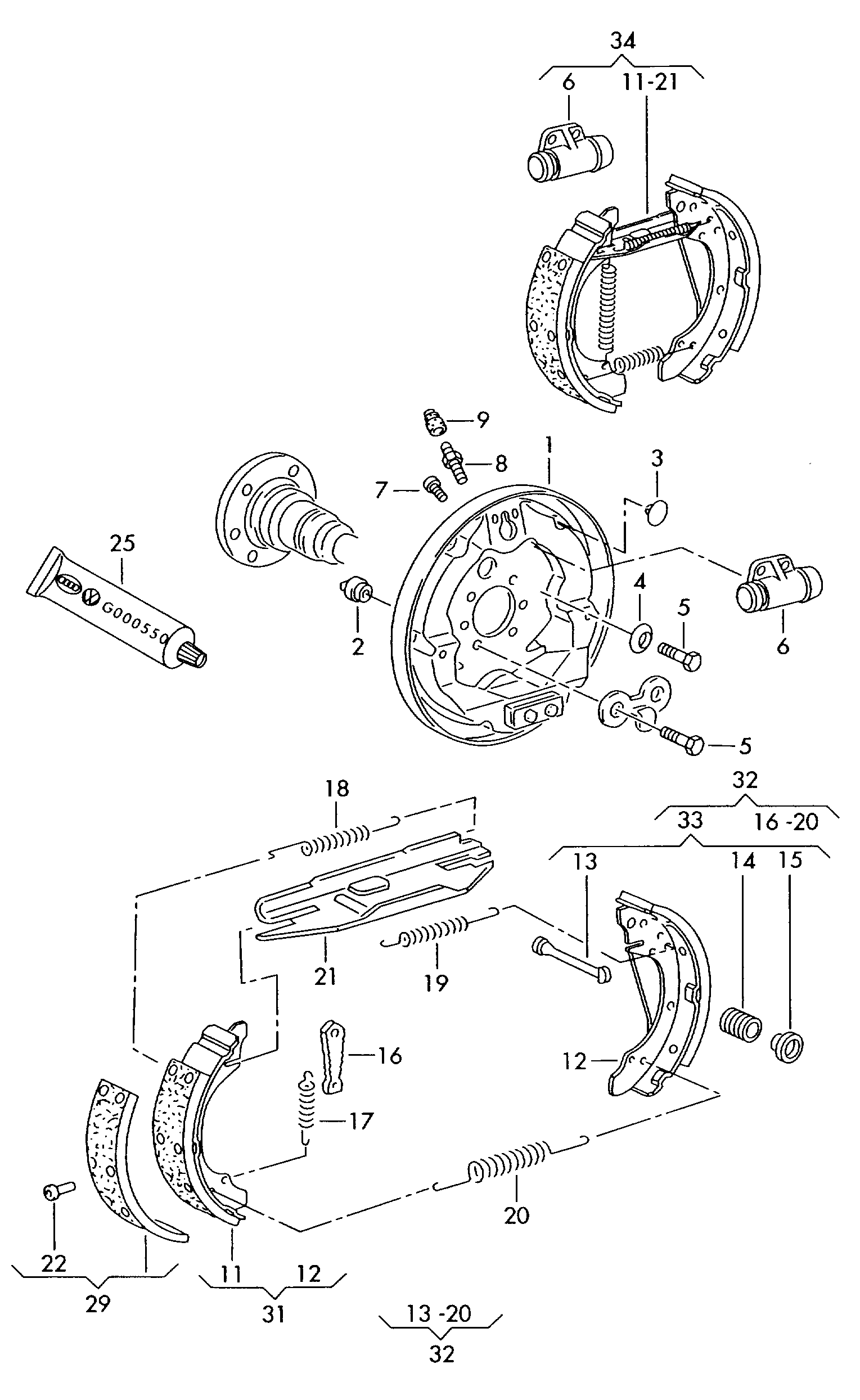 Skoda 1H0698071 - Jarrukenkäsarja inparts.fi