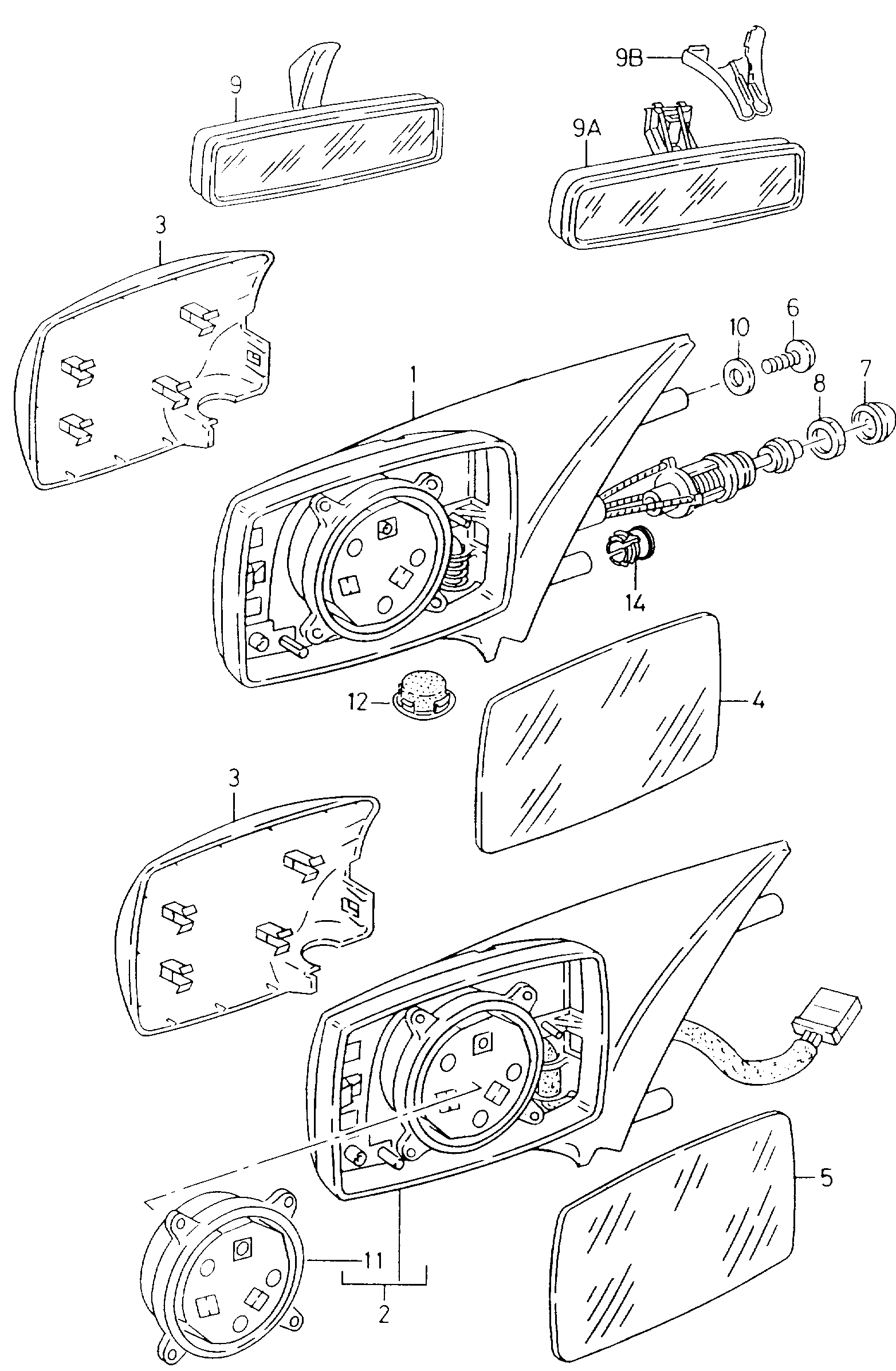 VAG 6K1 857 521 J - Peililasi, ulkopeili inparts.fi