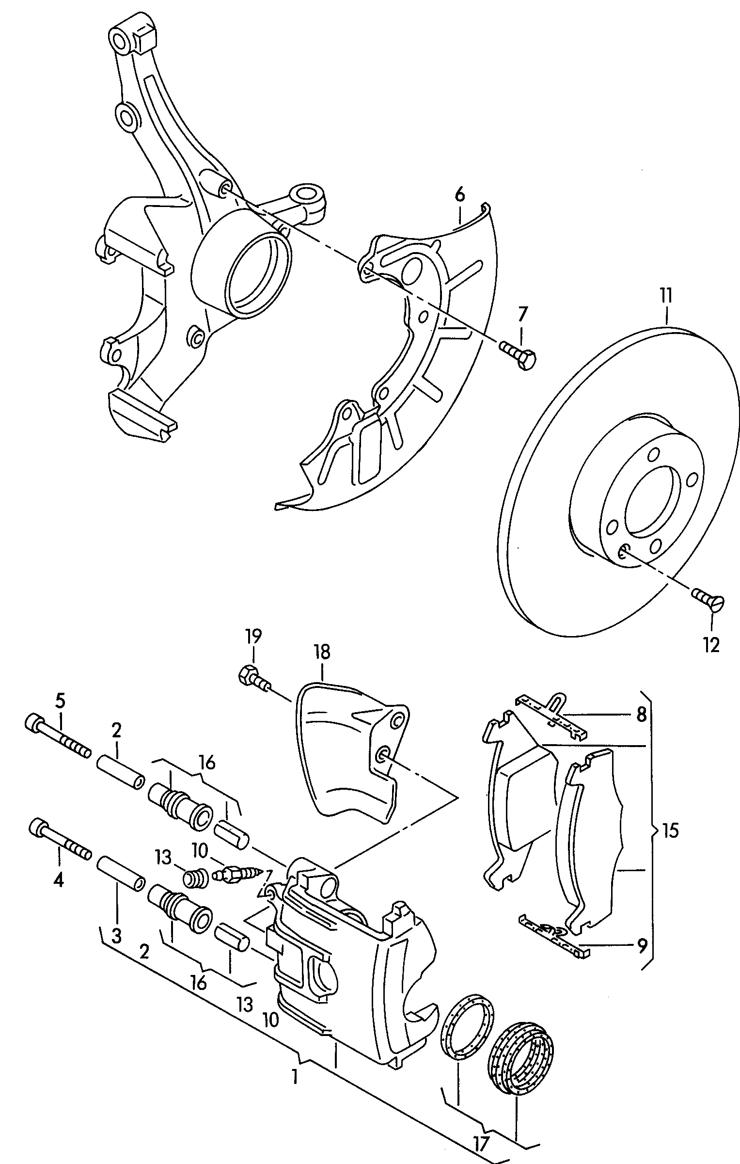 VAG 1H0 698 151 A - Jarrupala, levyjarru inparts.fi