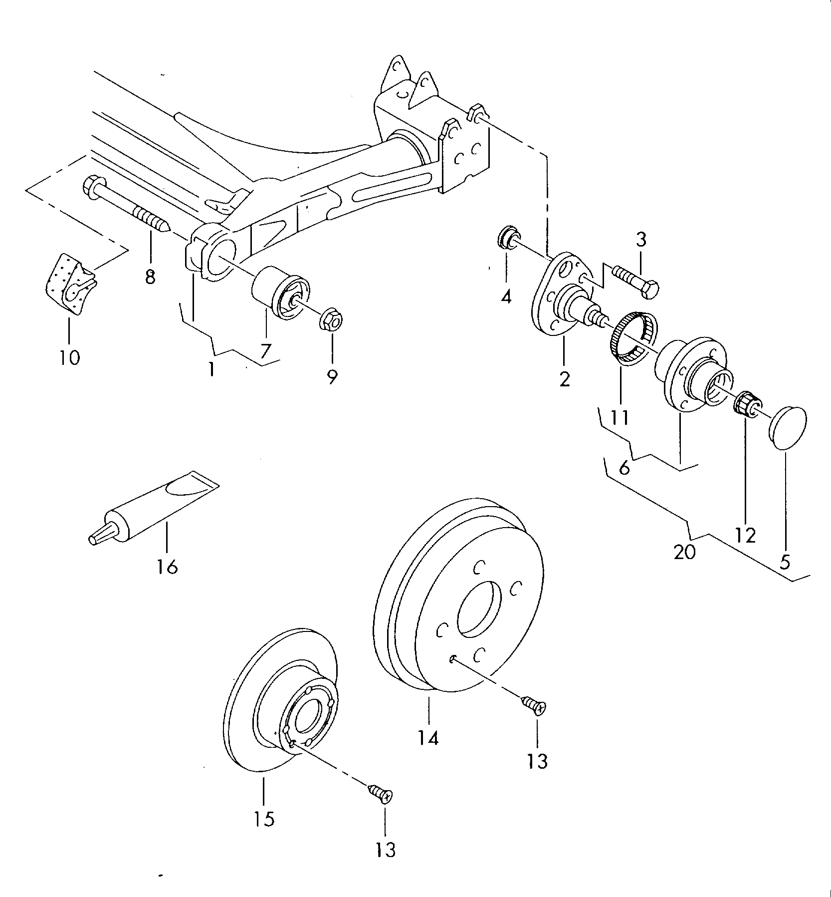 Seat 6X0598477 - Pyöränlaakerisarja inparts.fi