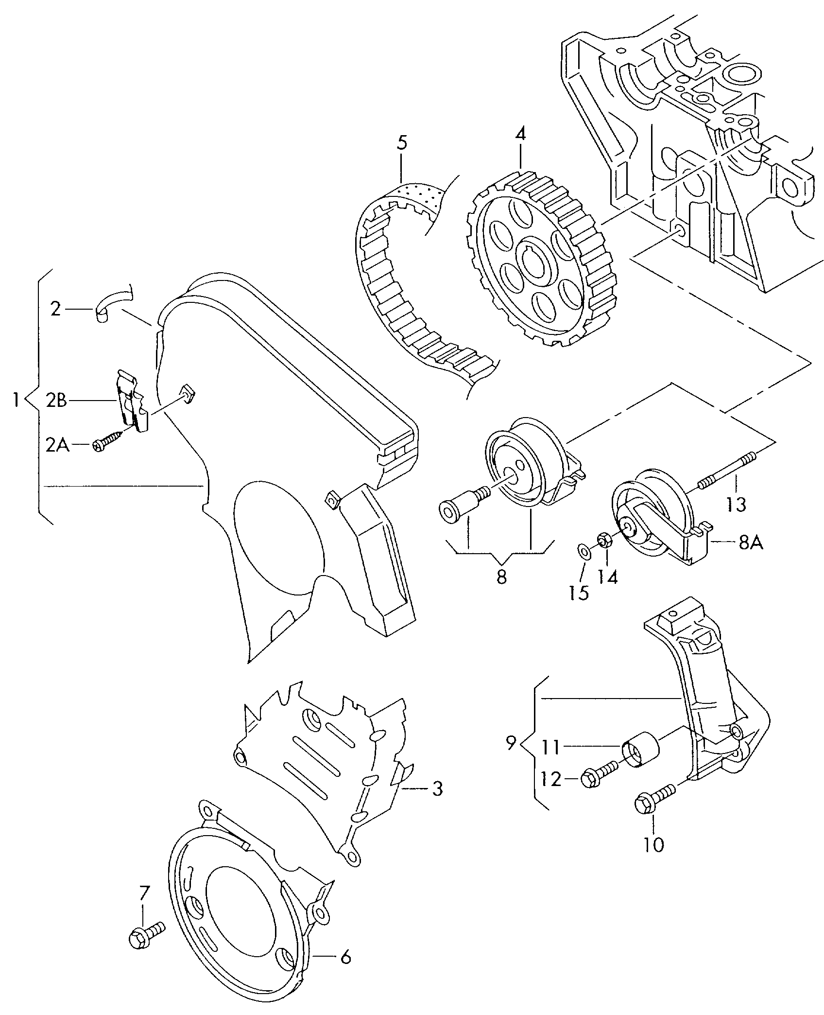 Skoda 06B 109 243 F - Kiristysrulla, hammashihnat inparts.fi