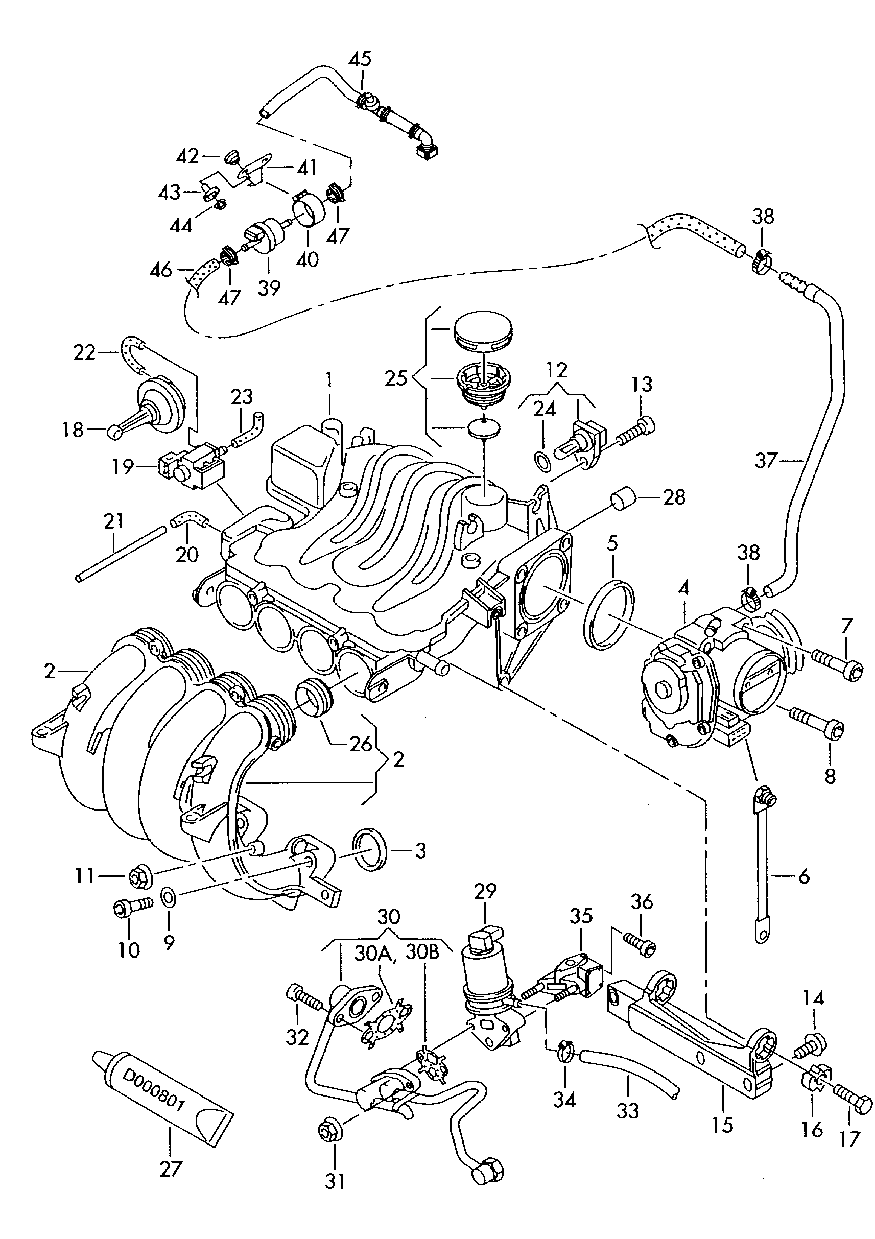 VAG 06A131501P - Venttiili, pakokaasun kierrätys inparts.fi