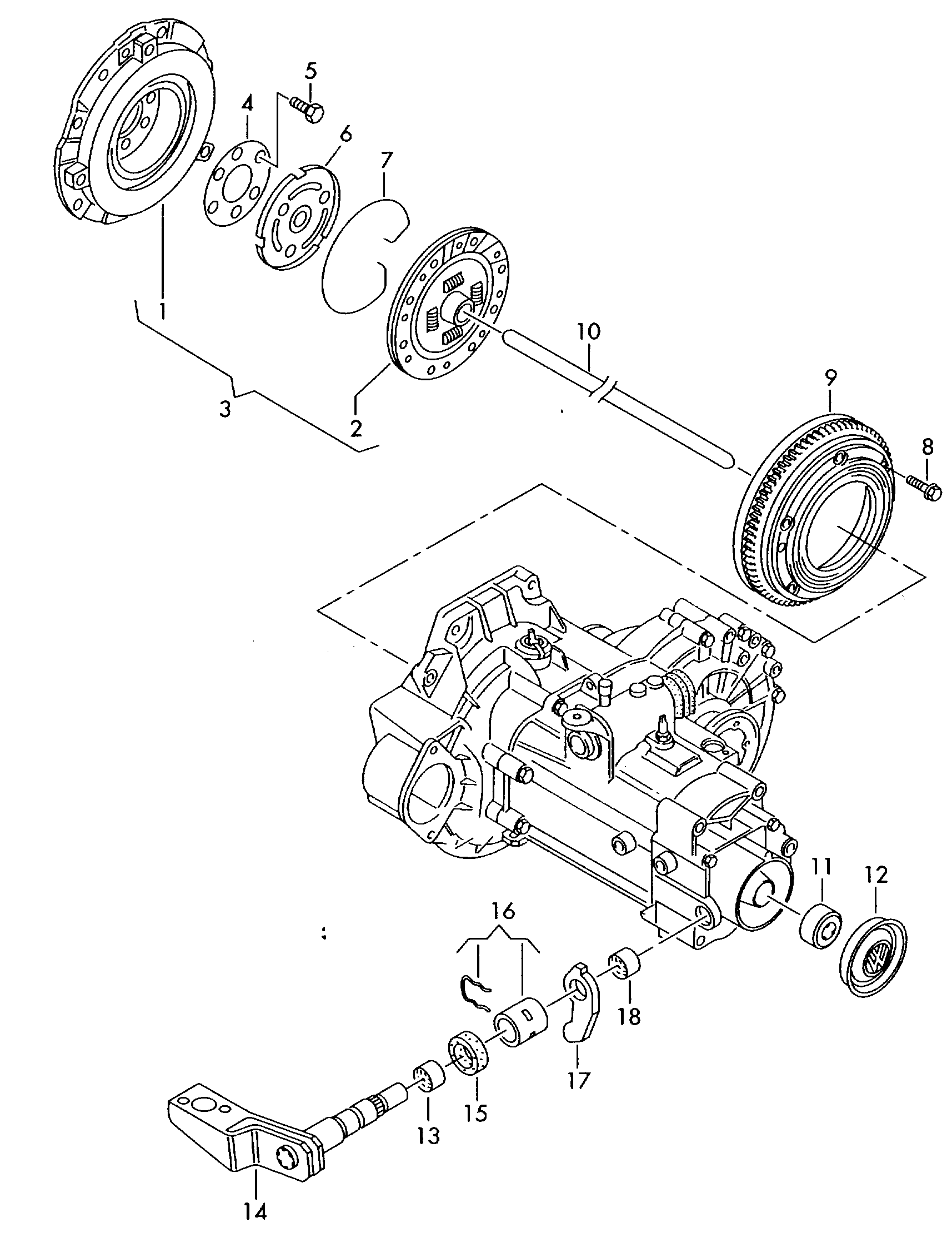 Seat 038 141 031 B - Kytkinlevy inparts.fi