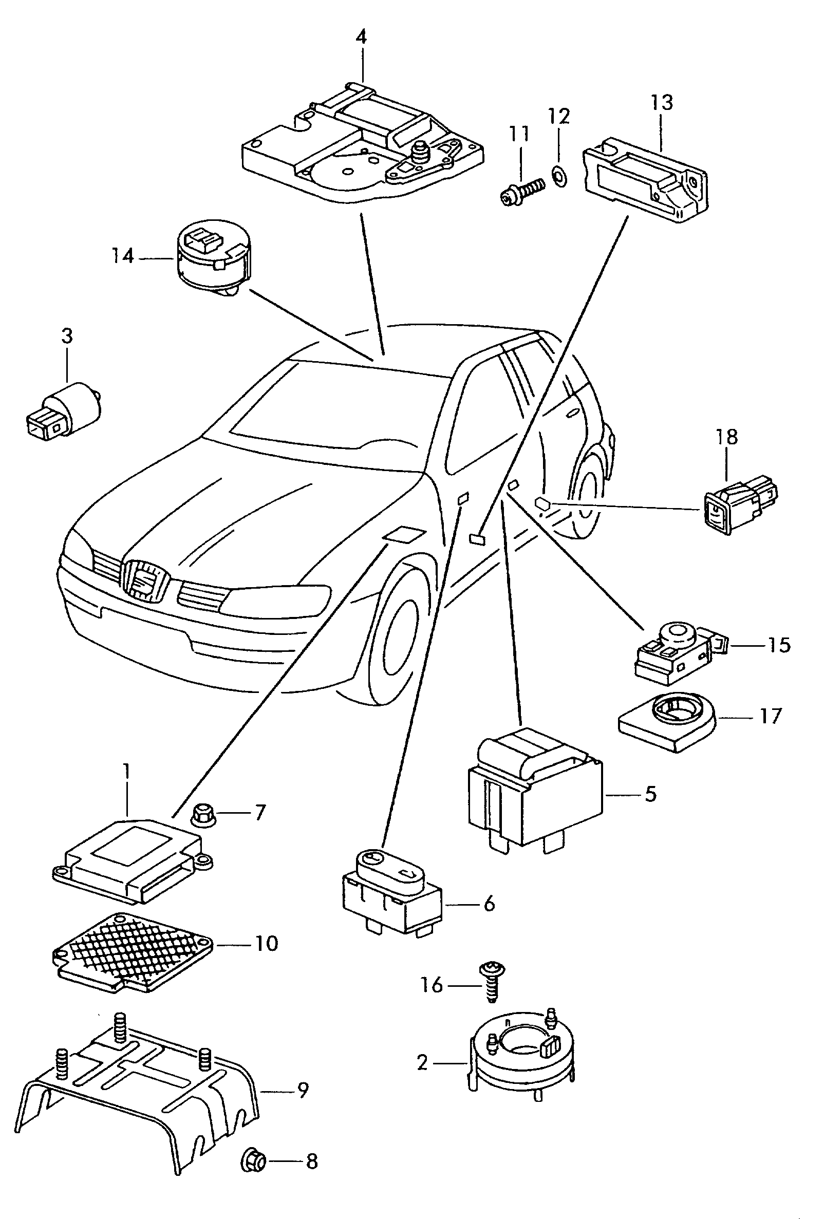 VW 1H0 959 625 - Tunnistin, jäähdytysnesteen lämpötila inparts.fi