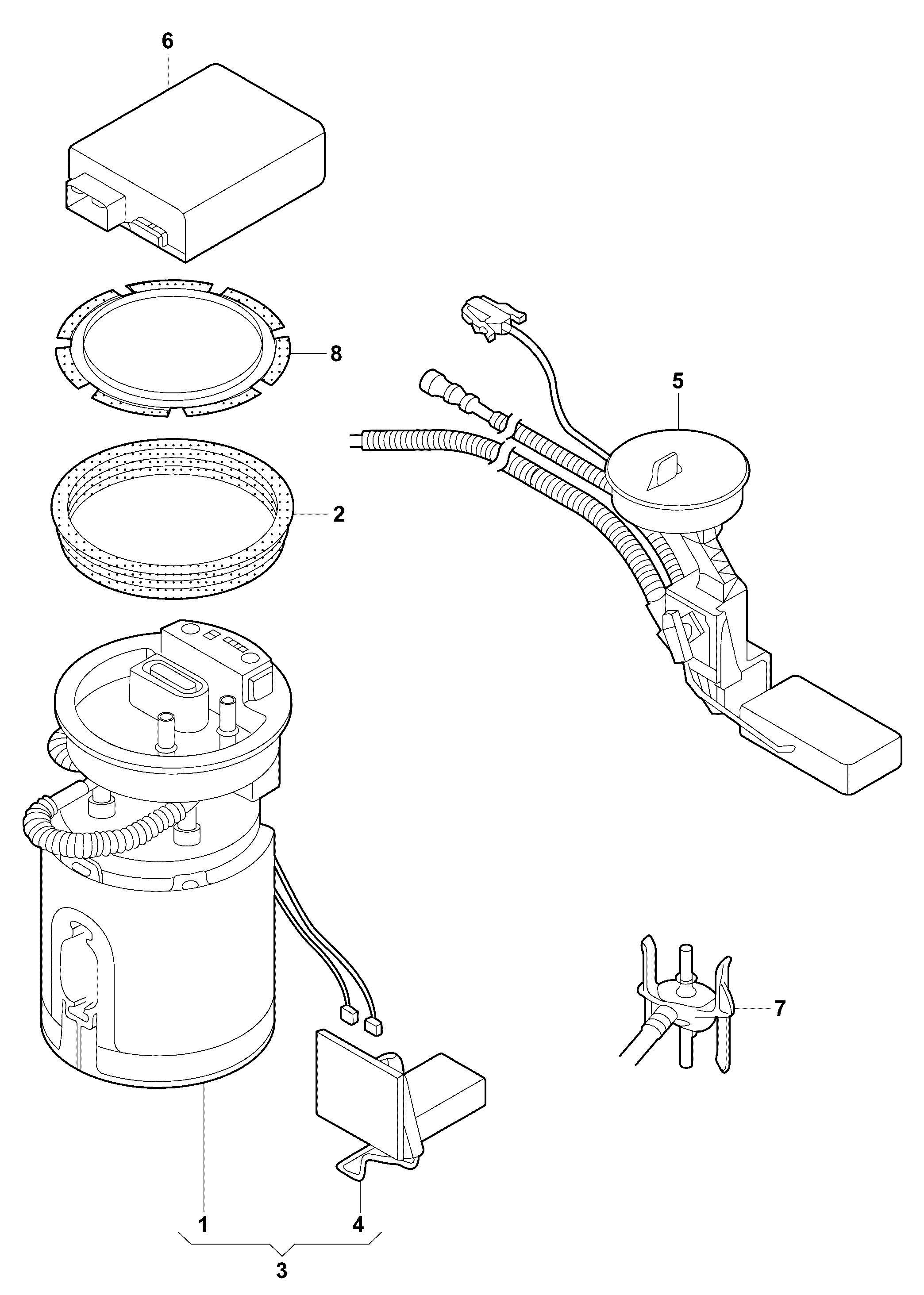 VAG 6N0919673B - Polttoaineen syöttömoduuli inparts.fi