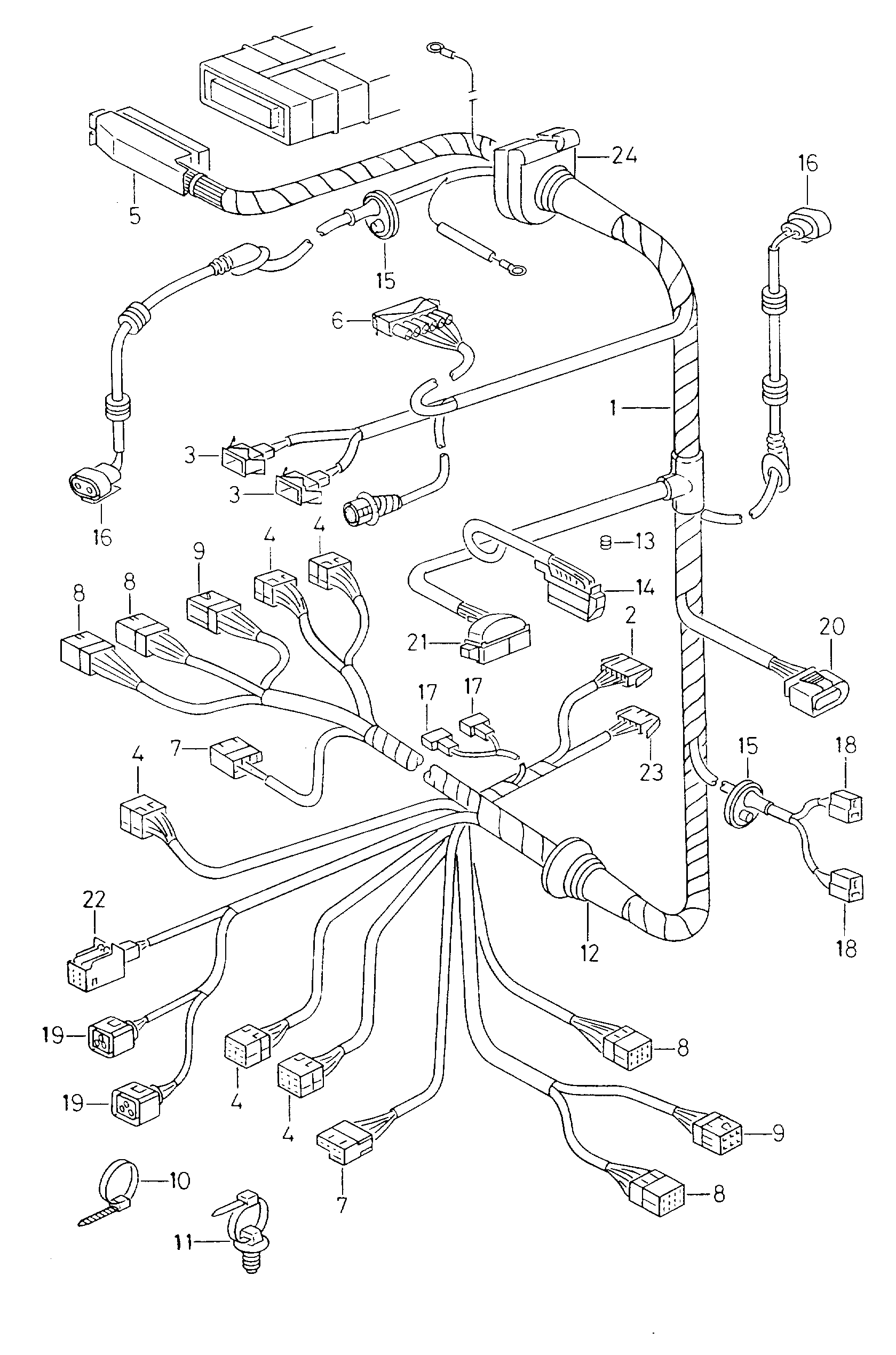 Skoda 357 973 202 - Kaapelinkorjaussarja, sähkökeskus inparts.fi