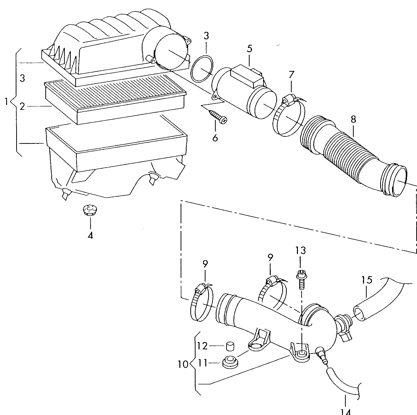 Seat 071 906 461 B - Ilmamassamittari inparts.fi