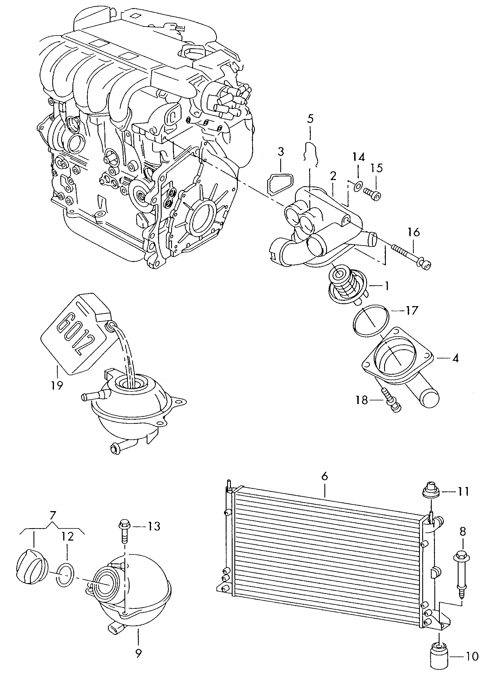 Skoda 022 121 113 - Termostaatti, jäähdytysneste inparts.fi