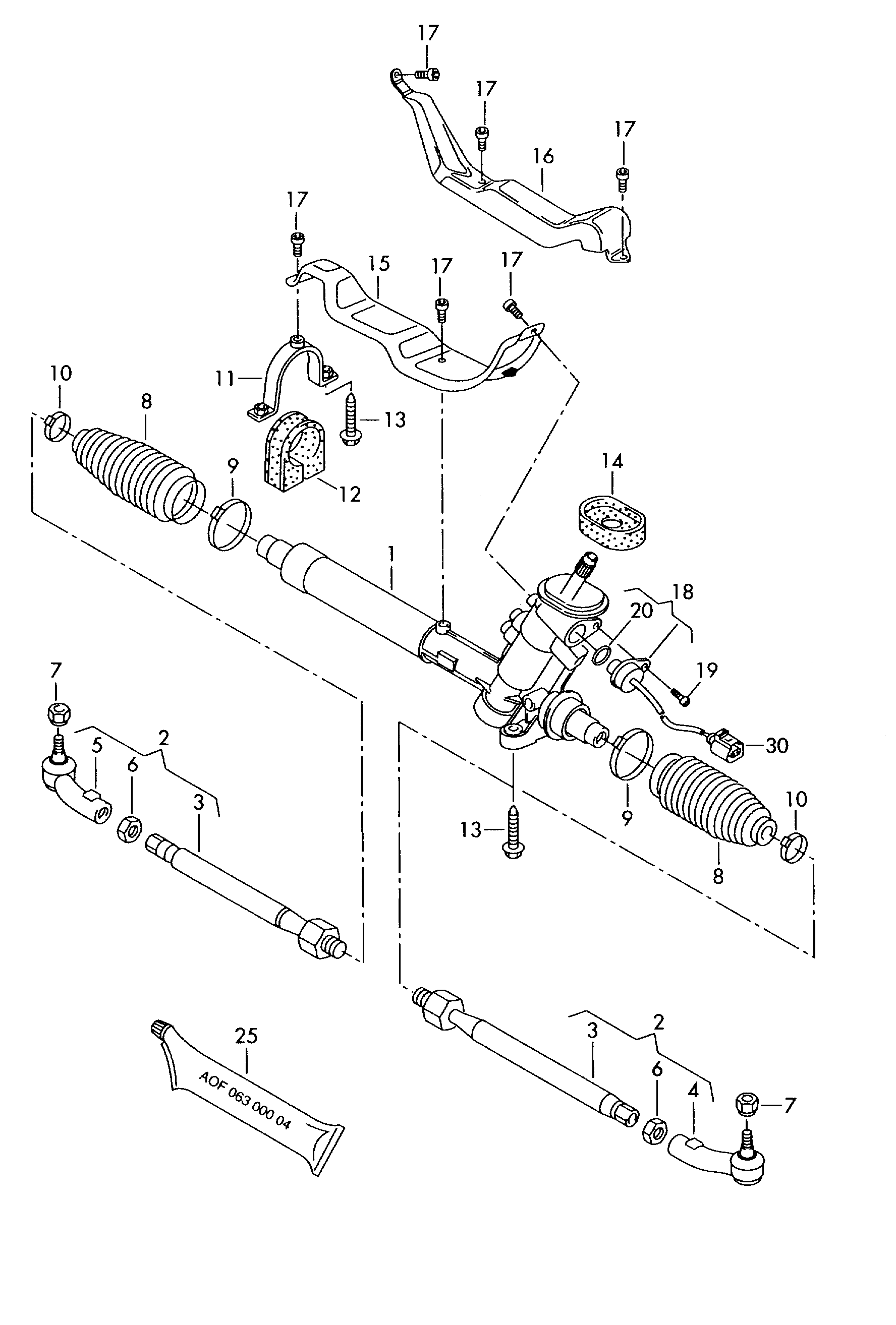 Skoda 6Q0 423 812 C - Raidetangon pää, suora inparts.fi