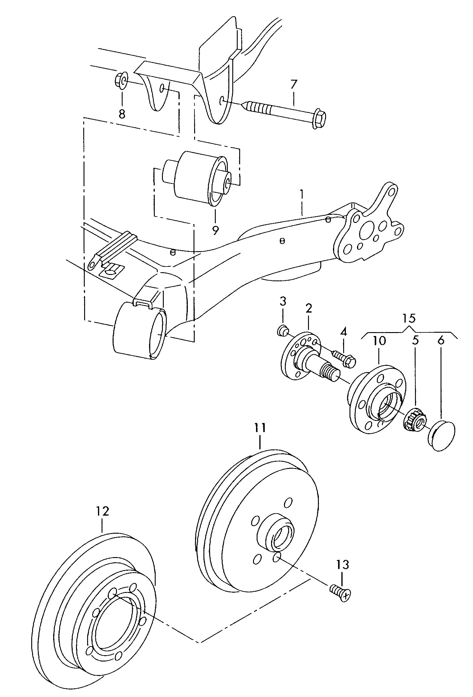 Seat 6Q0 501 541 E - Akselinripustus inparts.fi