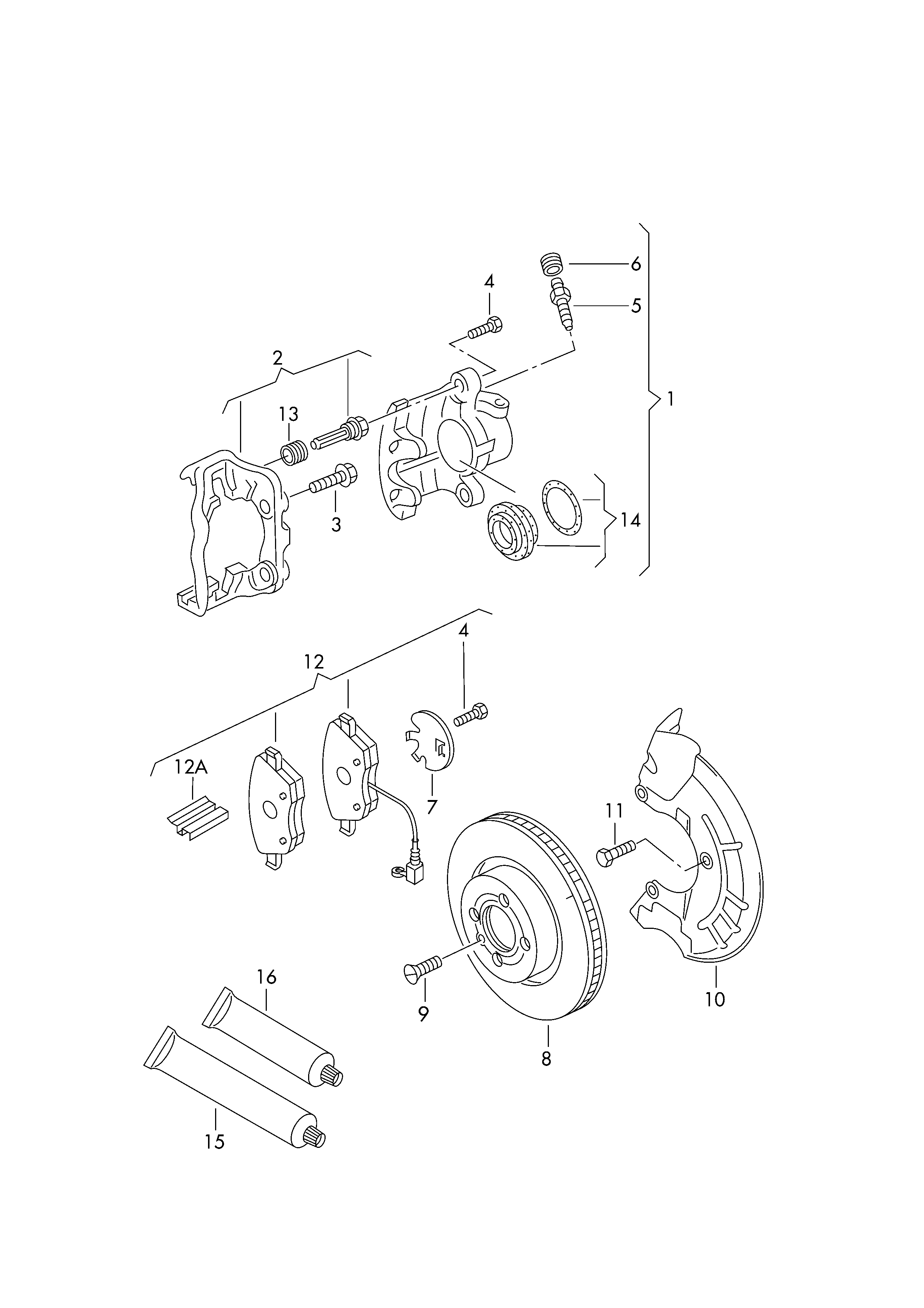 VAG 6Q0 698 151 A - Jarrupala, levyjarru inparts.fi