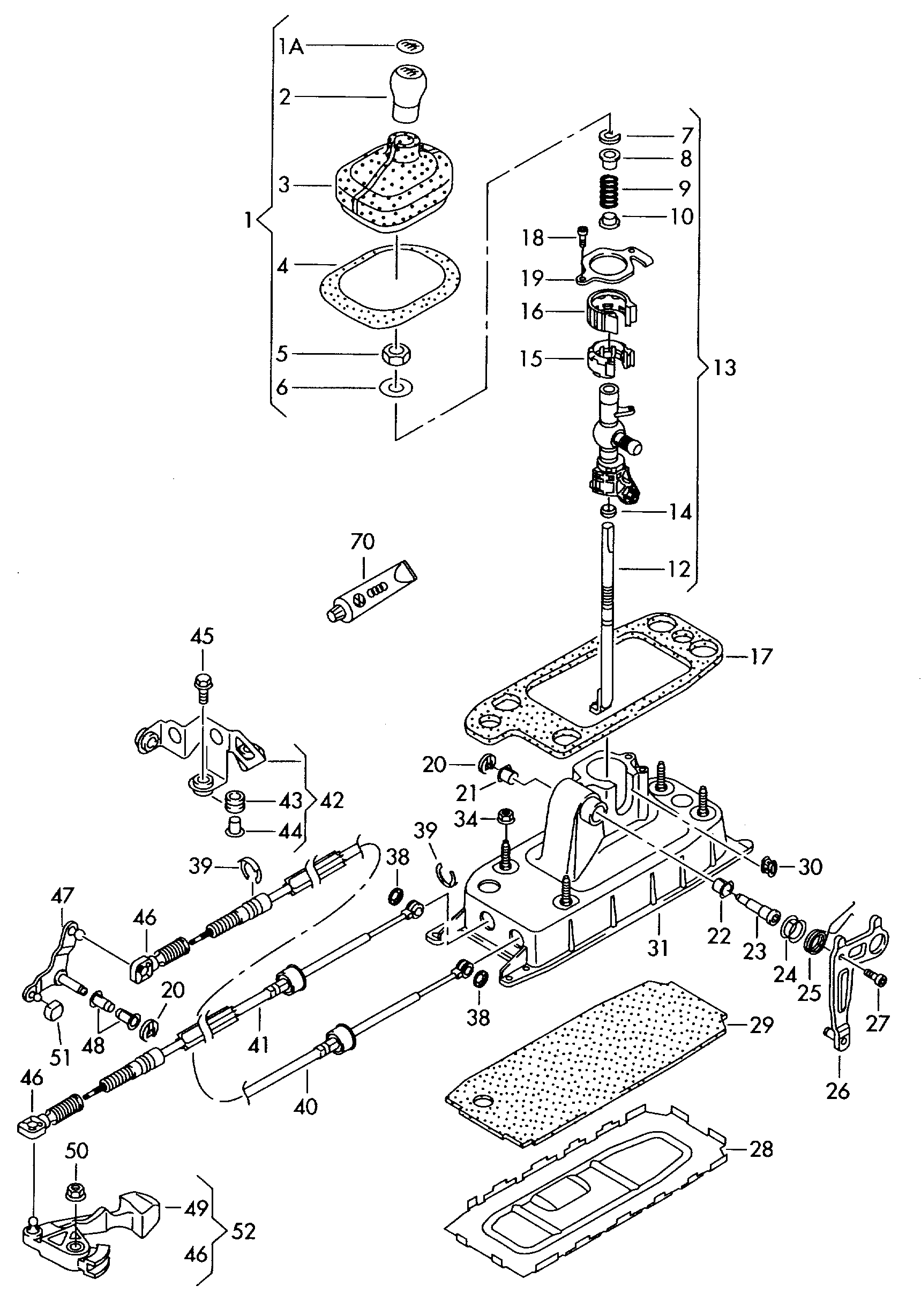 Seat 5Q0 711 202 - Korjaussarja, kytkinvipu inparts.fi