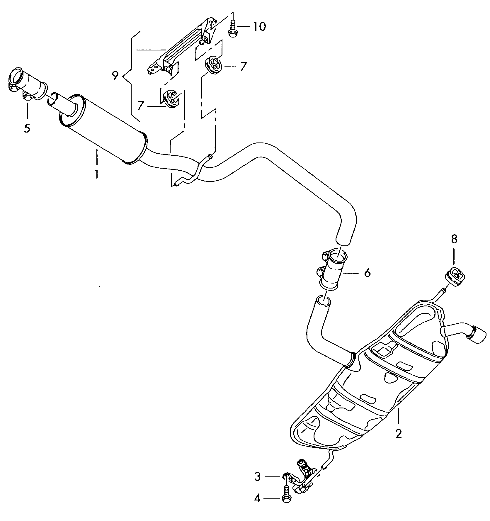 Skoda 1K0253141A - Putkenliitin, pakoputkisto inparts.fi