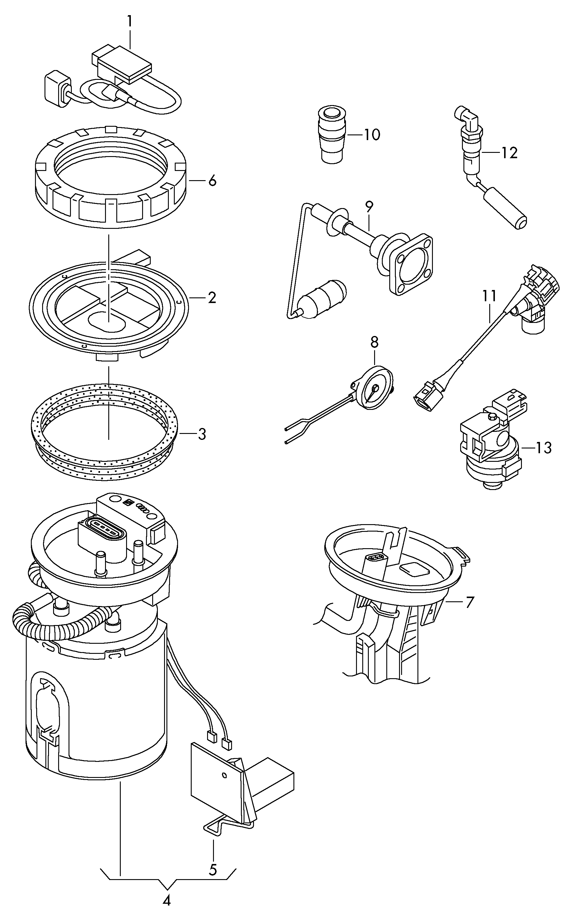 Skoda 1K0919051AP - Polttoaineen syöttömoduuli inparts.fi