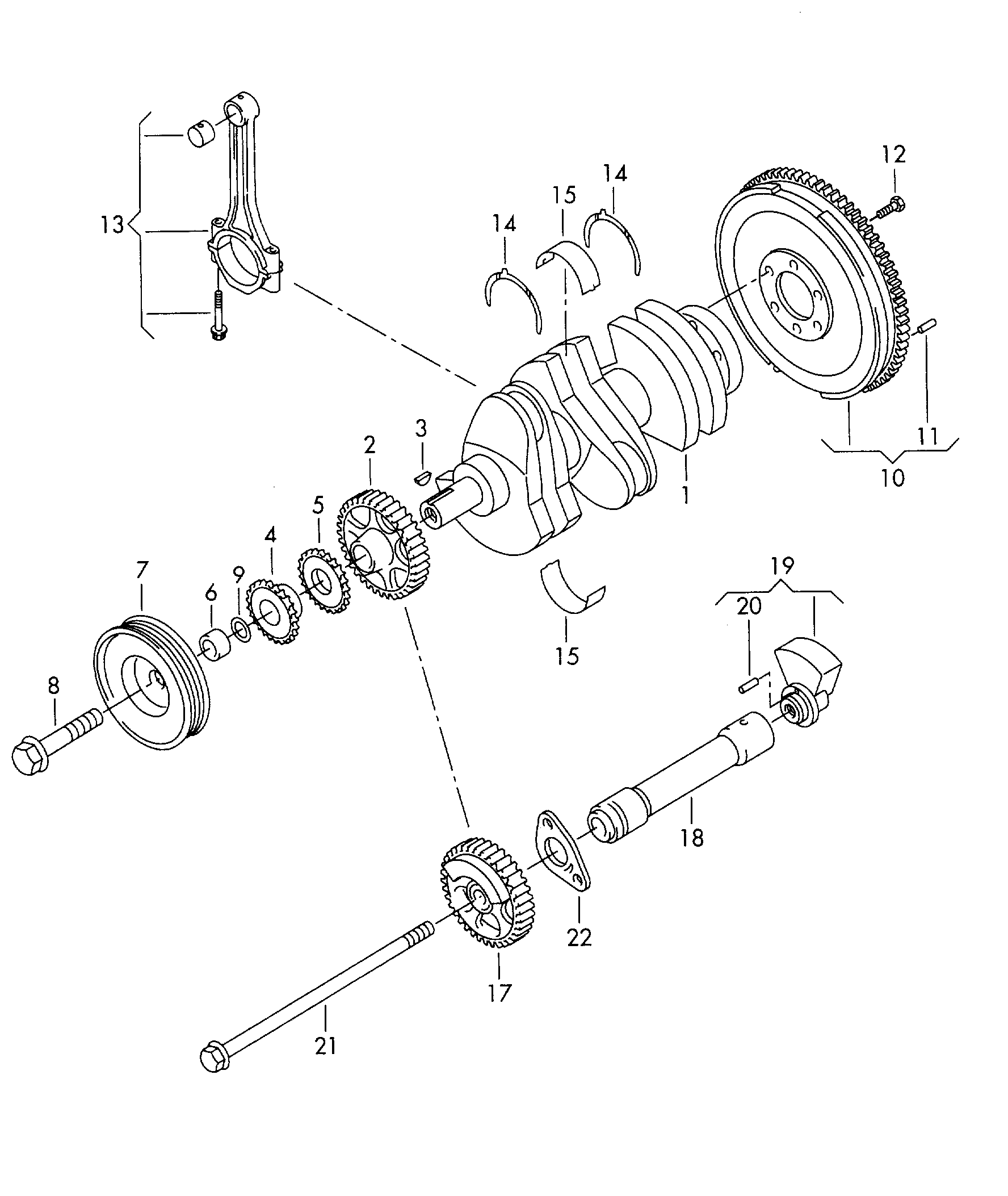 VW N 909 873 01 - Hihnapyörän ruuvi inparts.fi