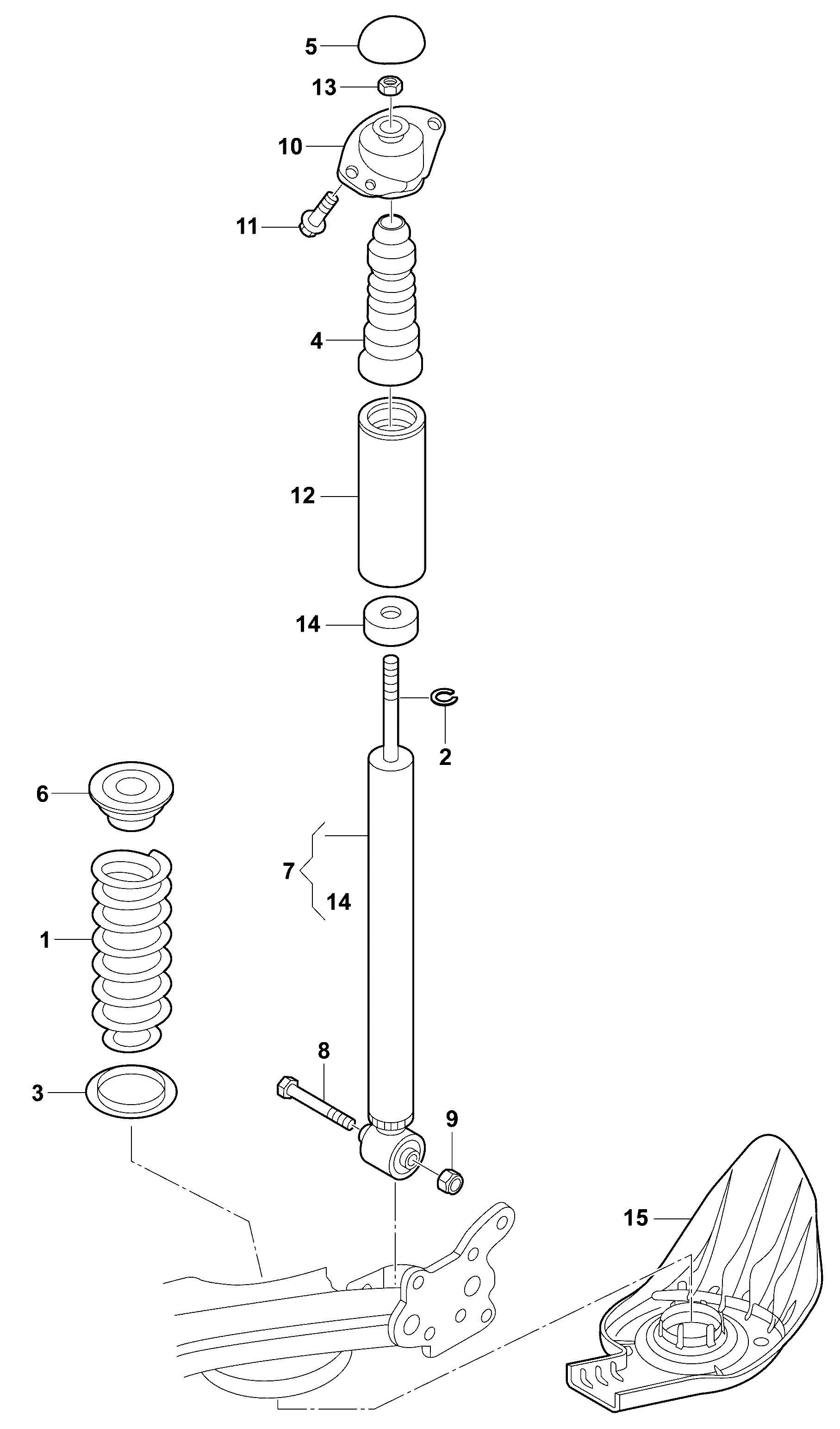 Seat 6Q0 513 425 - Suojus / palje, iskunvaimentaja inparts.fi