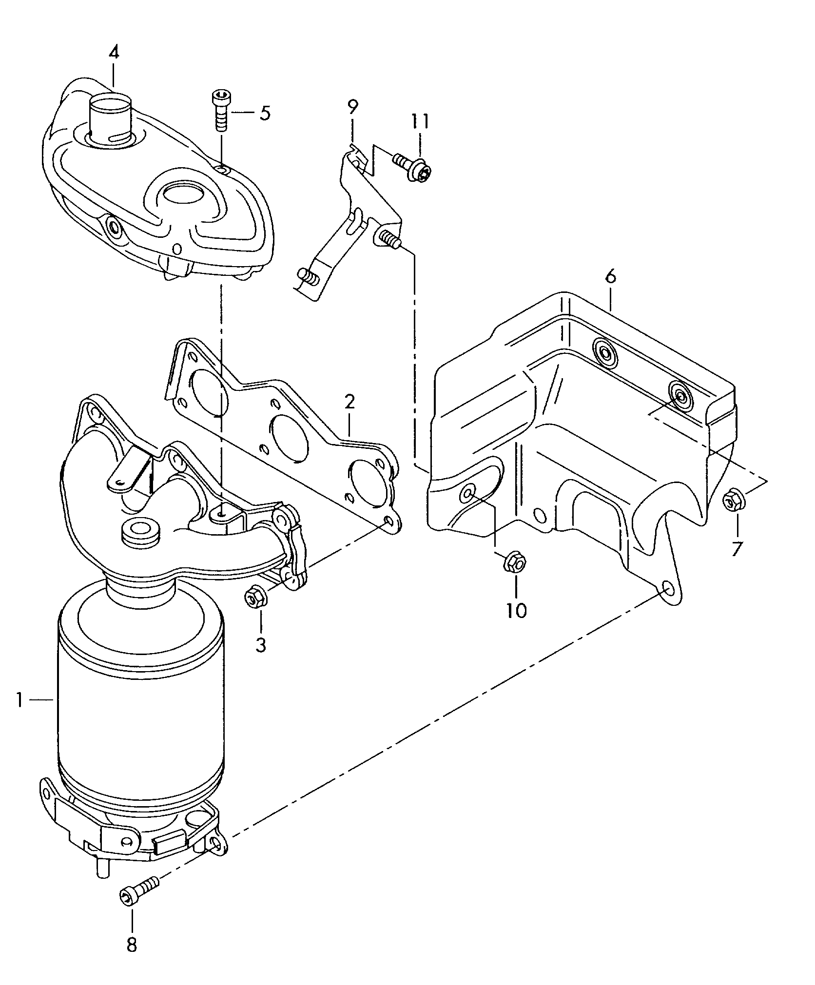 Seat 03E253020NX - Katalysaattori inparts.fi