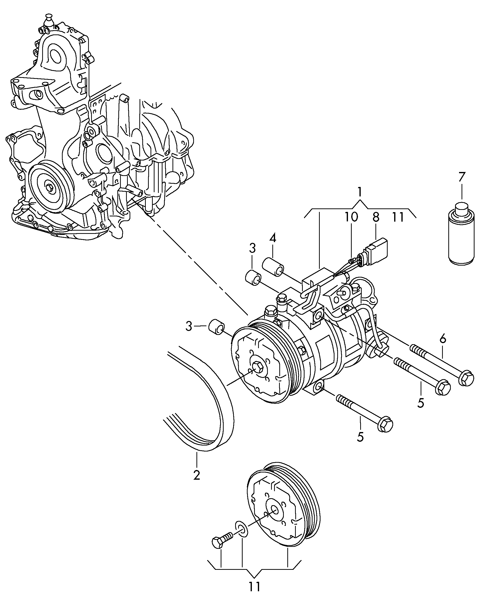 VW 6Q0820803K - Kompressori, ilmastointilaite inparts.fi