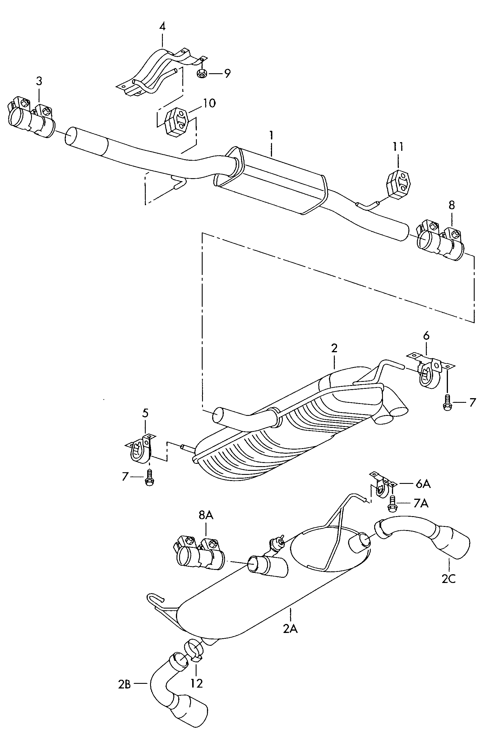 VAG 1H0.253.141 A - Putkenliitin, pakoputkisto inparts.fi