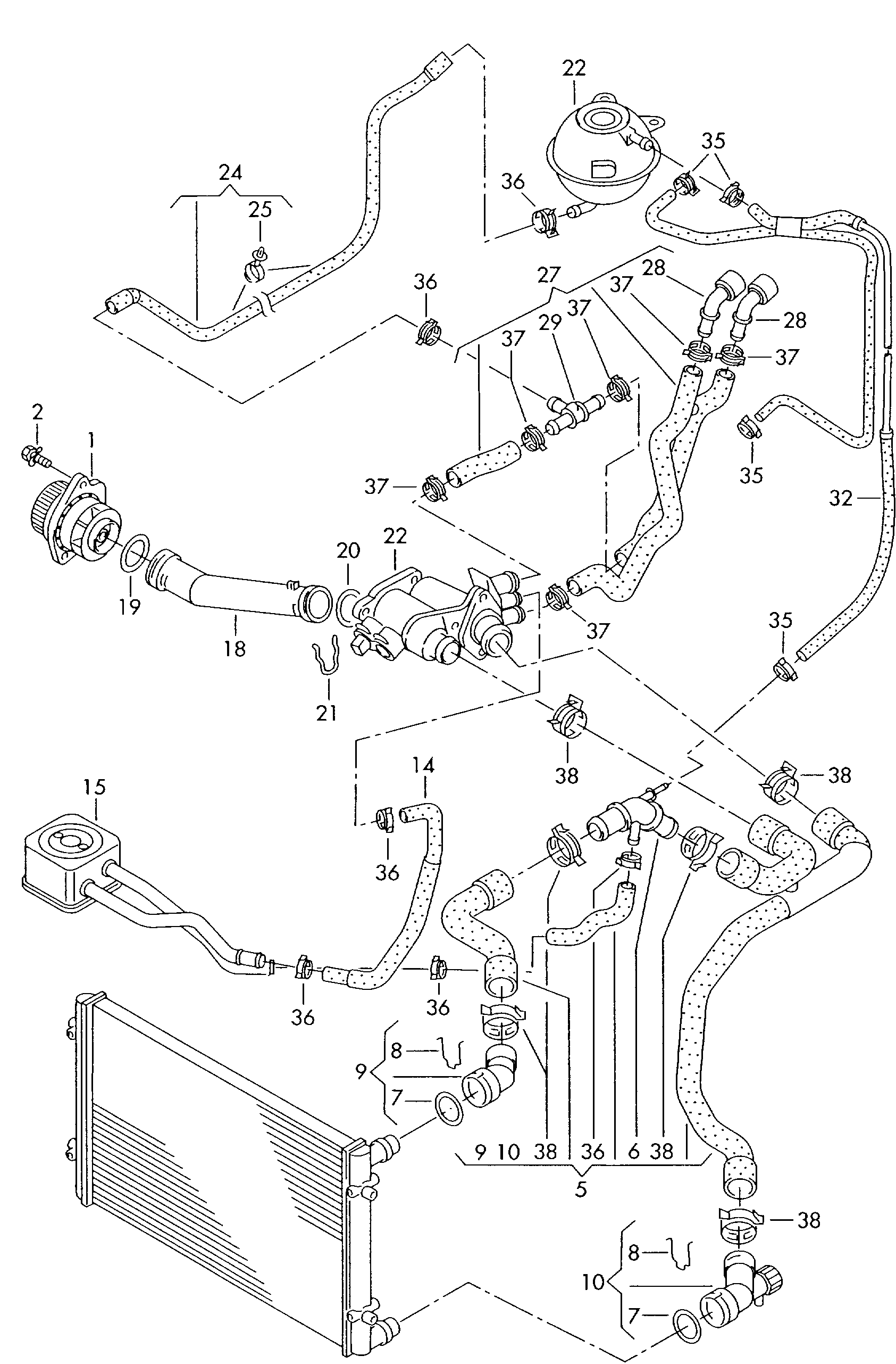 Seat 036 121 008 GX - Vesipumppu inparts.fi