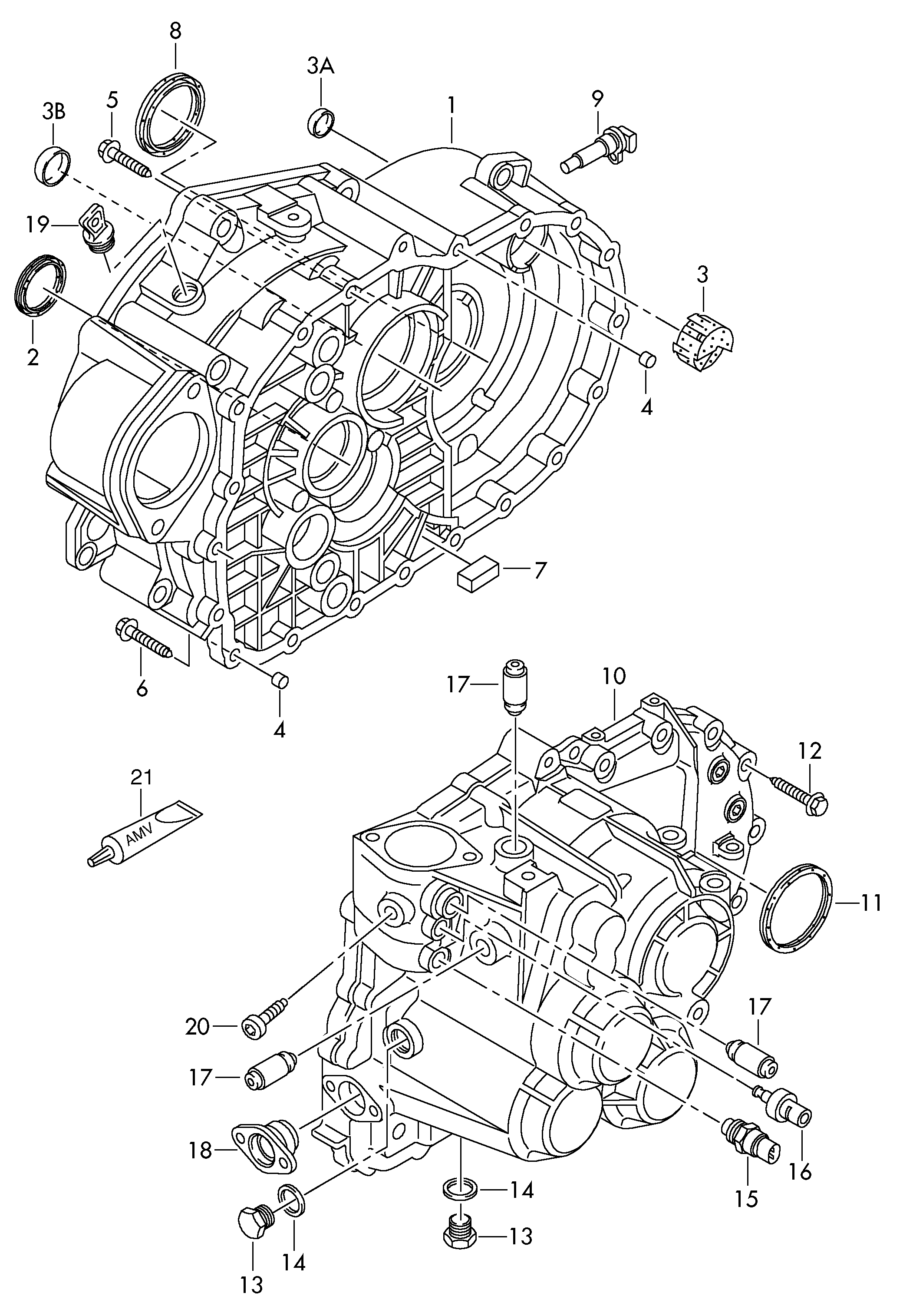 Seat 02M311113A - Akselitiiviste, kampiakseli inparts.fi