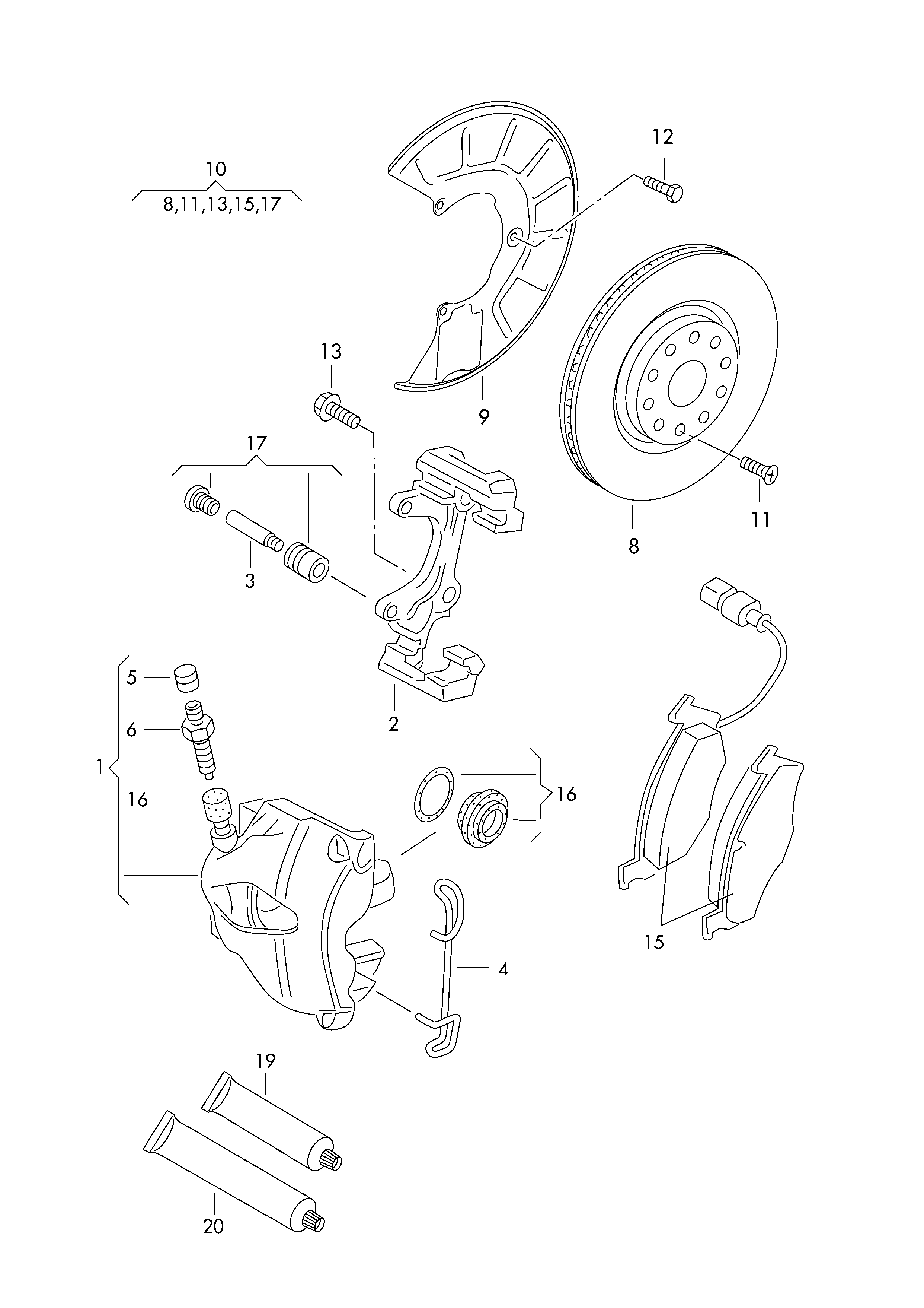 Seat 8P0698302C - Jarrulevy inparts.fi