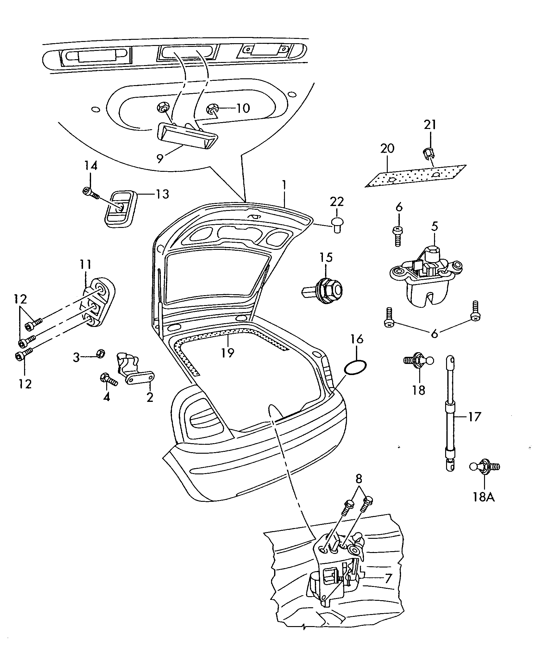 VAG 1Z9 827 550 - Kaasujousi, tavaratila inparts.fi