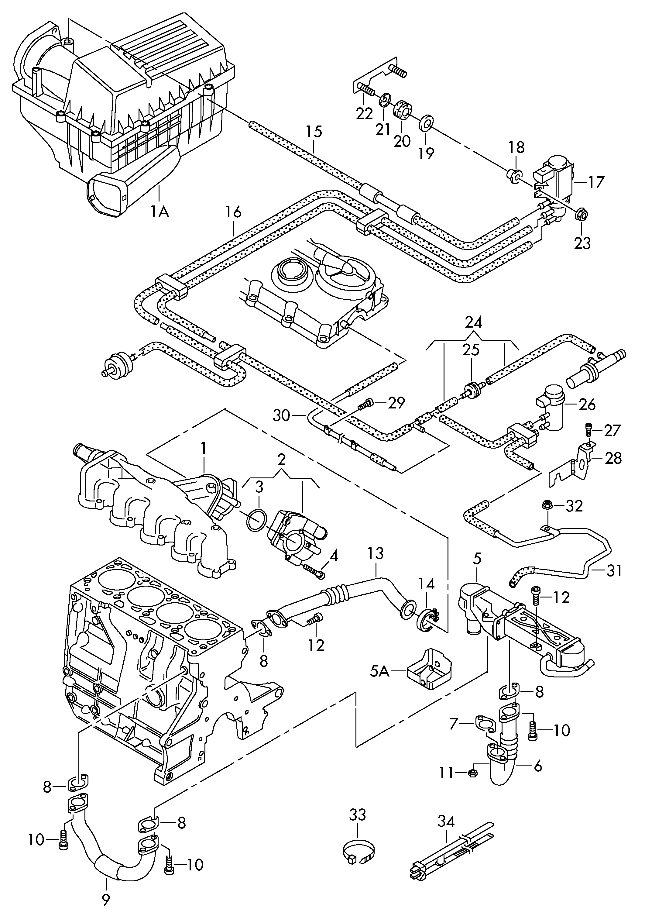 VAG 03L128063Q - Kaasuläpän kotelo inparts.fi