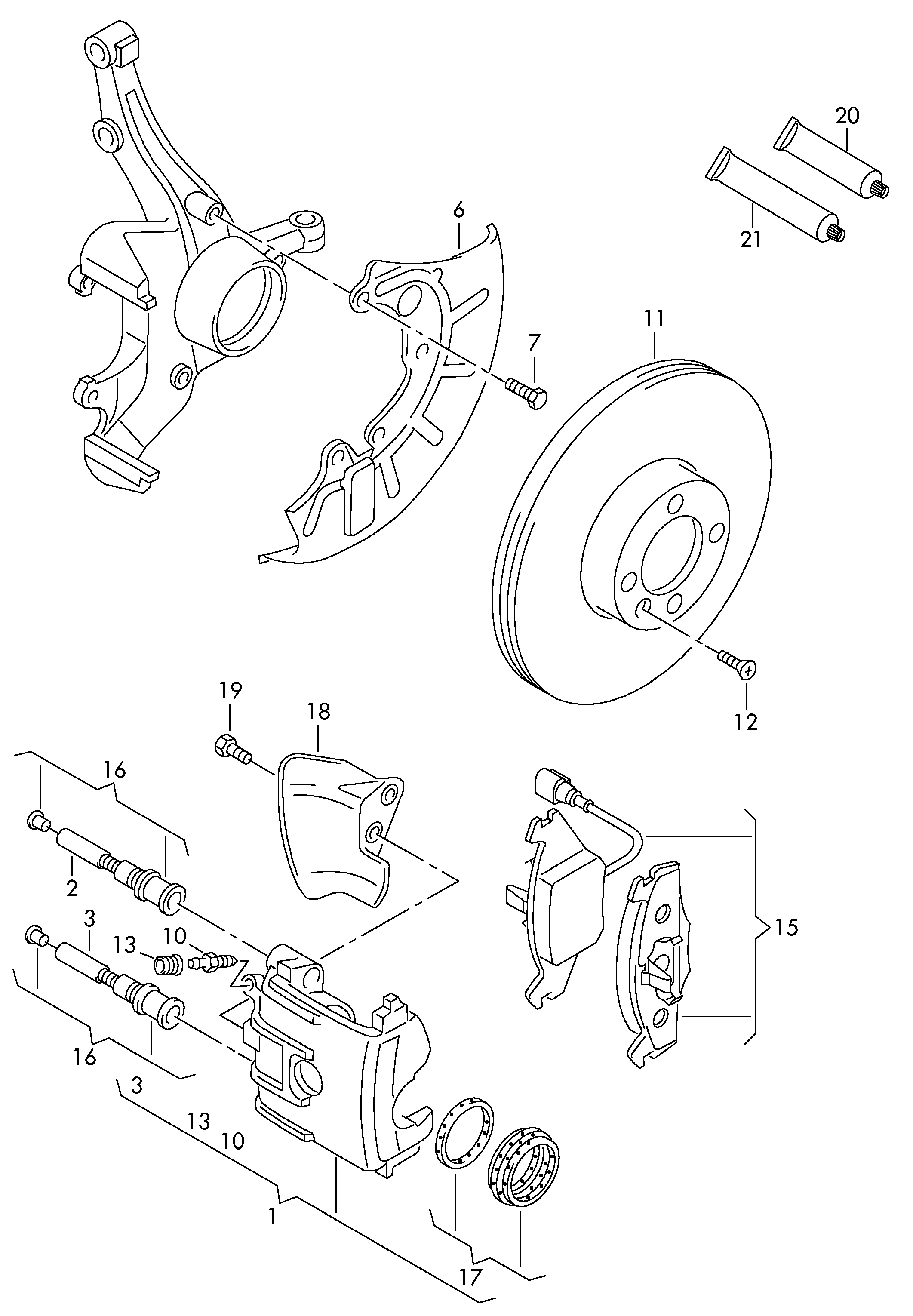 VW 1K0 615 123 D - Jarrusatula inparts.fi