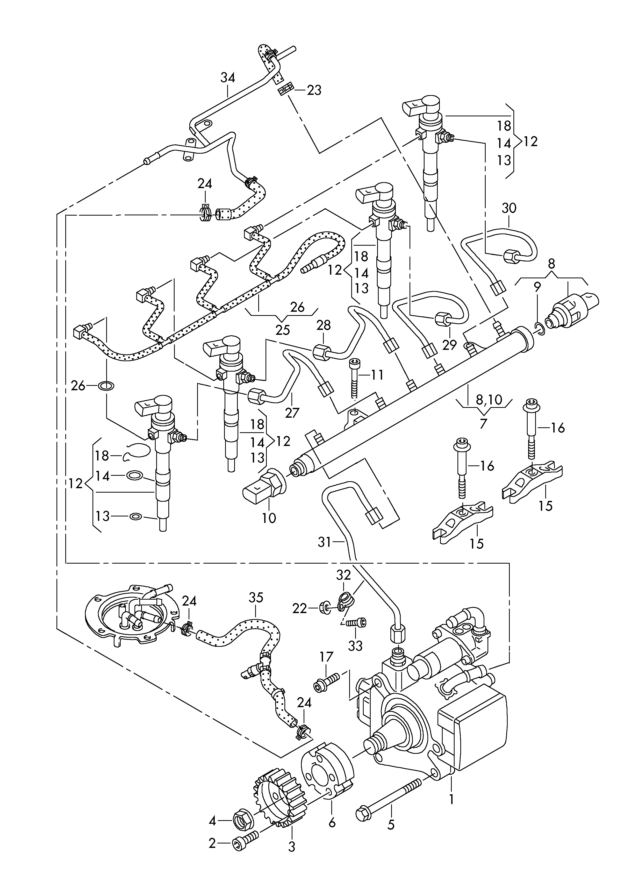 VW 03L 130 447 - Clip inparts.fi