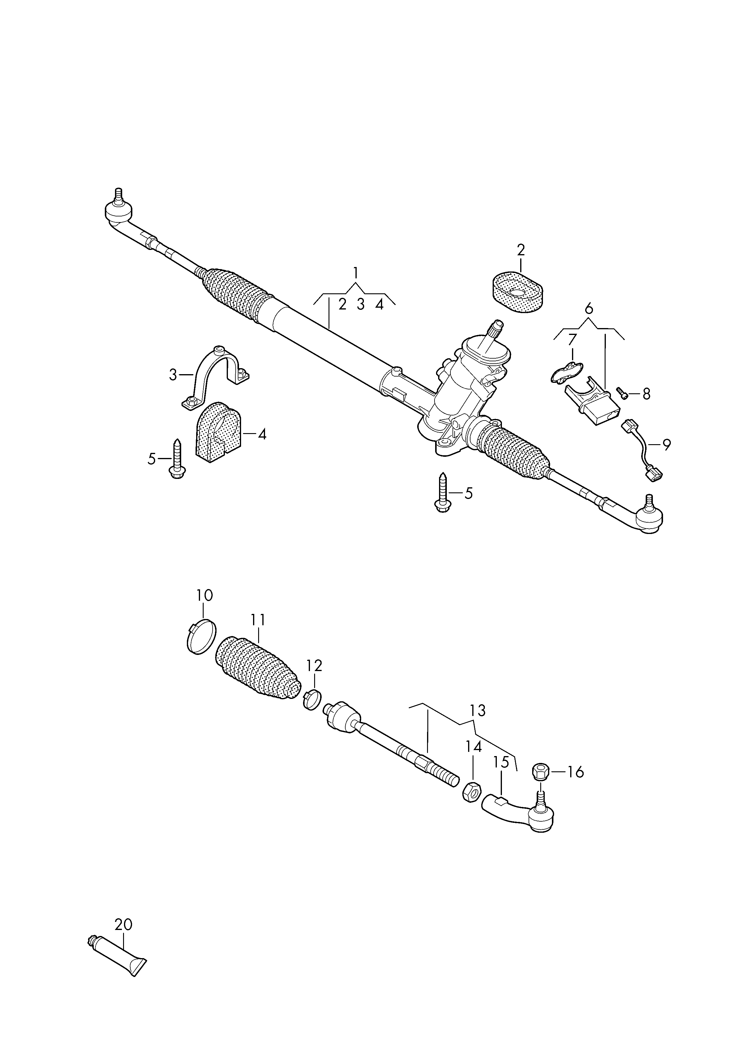 VAG 6R0 423 811 - Raidetangon pää inparts.fi