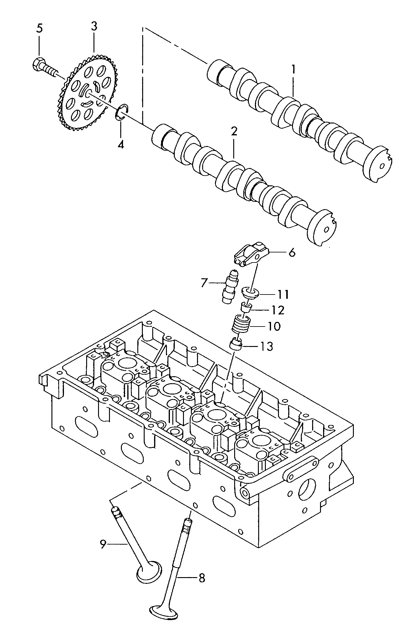 VW 03E109571D - Hammaspyörä, nokka-akseli inparts.fi