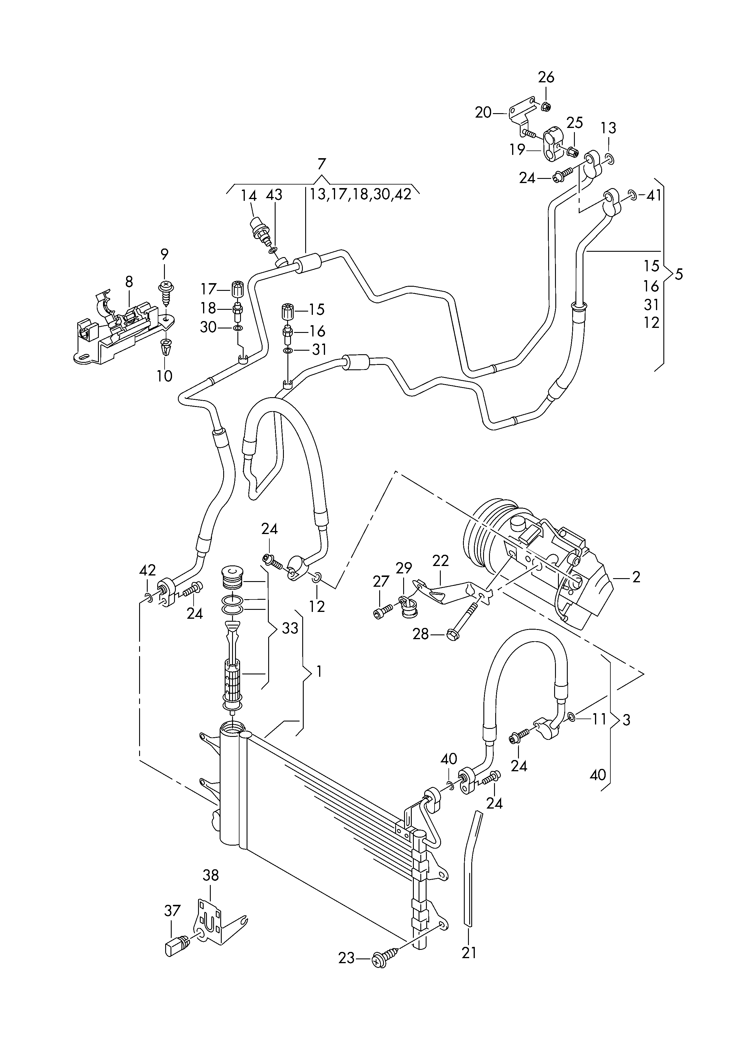 VAG 6R0820411H - Lauhdutin, ilmastointilaite inparts.fi