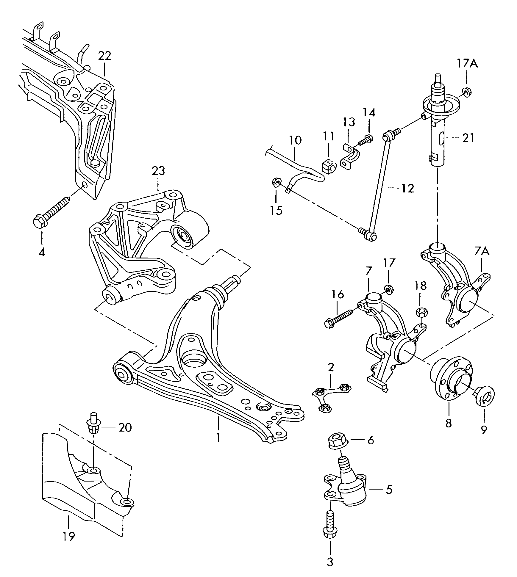 VW 8Z0 411 314 B - Laakerin holkki, vakaaja inparts.fi