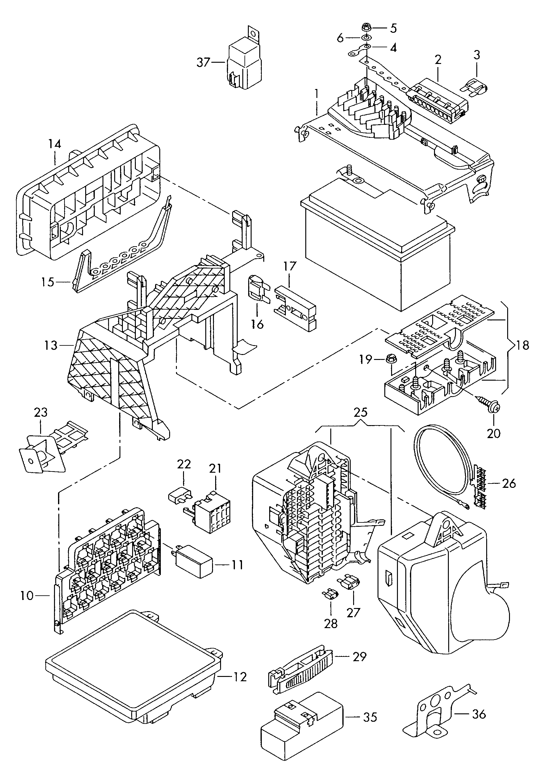 VAG 191 906 383 C - Rele, polttoainepumppu inparts.fi