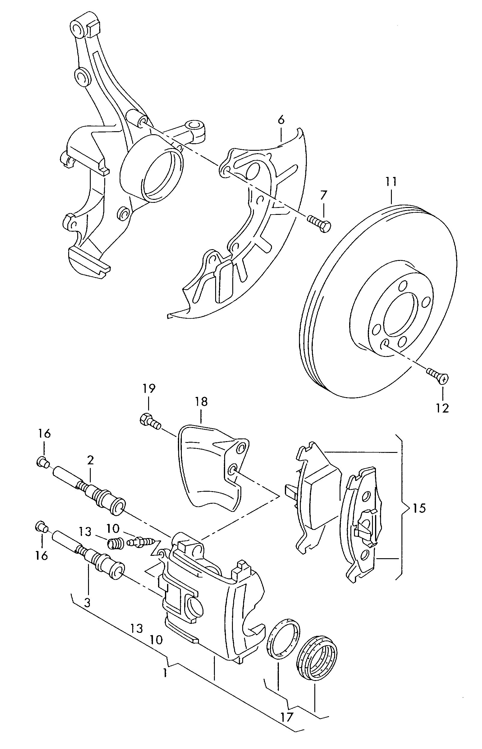 Porsche 6Q0698151 - Jarrupala, levyjarru inparts.fi