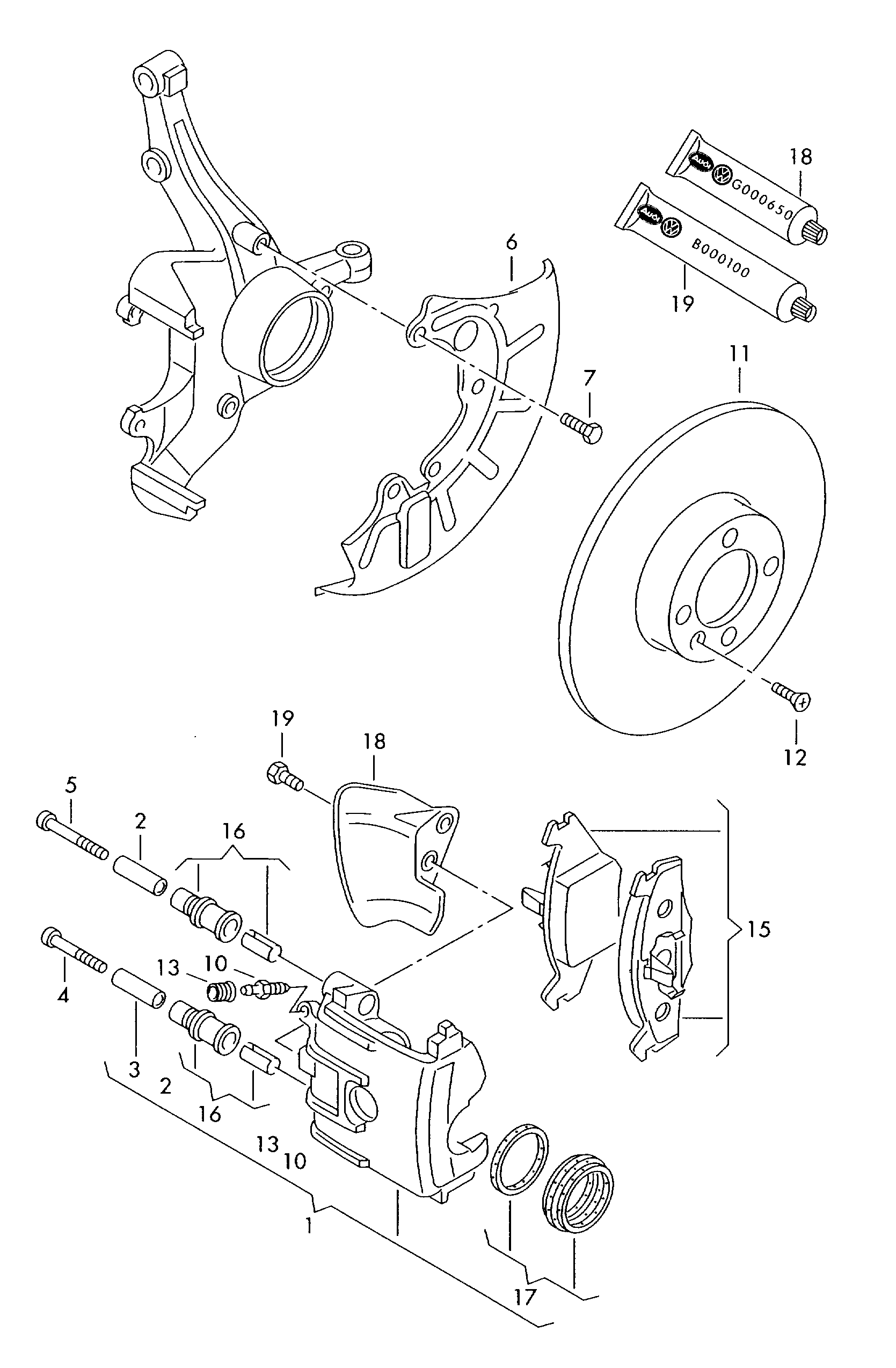 VAG 1J0 698 151 G - Jarrupala, levyjarru inparts.fi