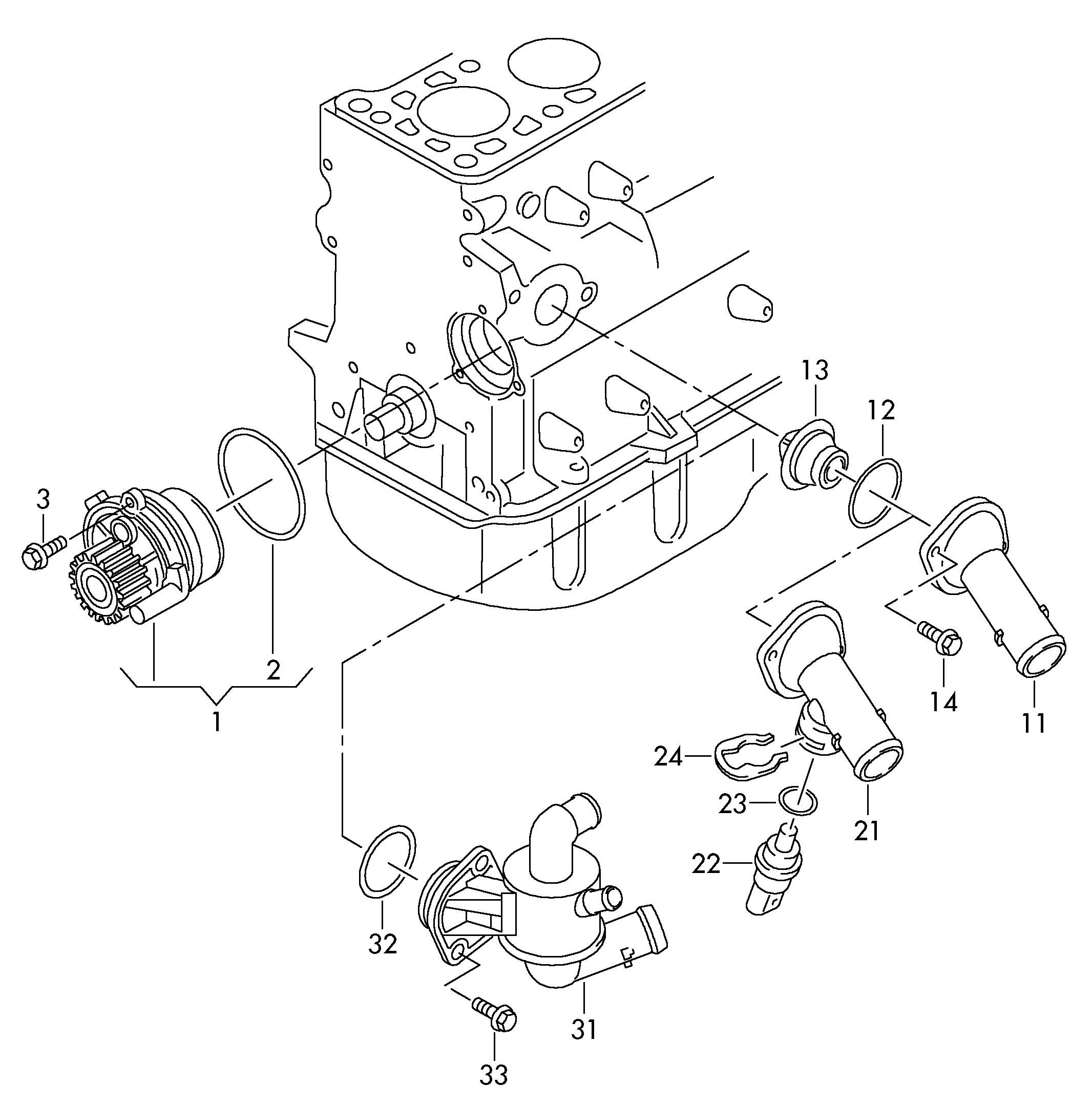 Seat 03L 121 011 P - Vesipumppu inparts.fi