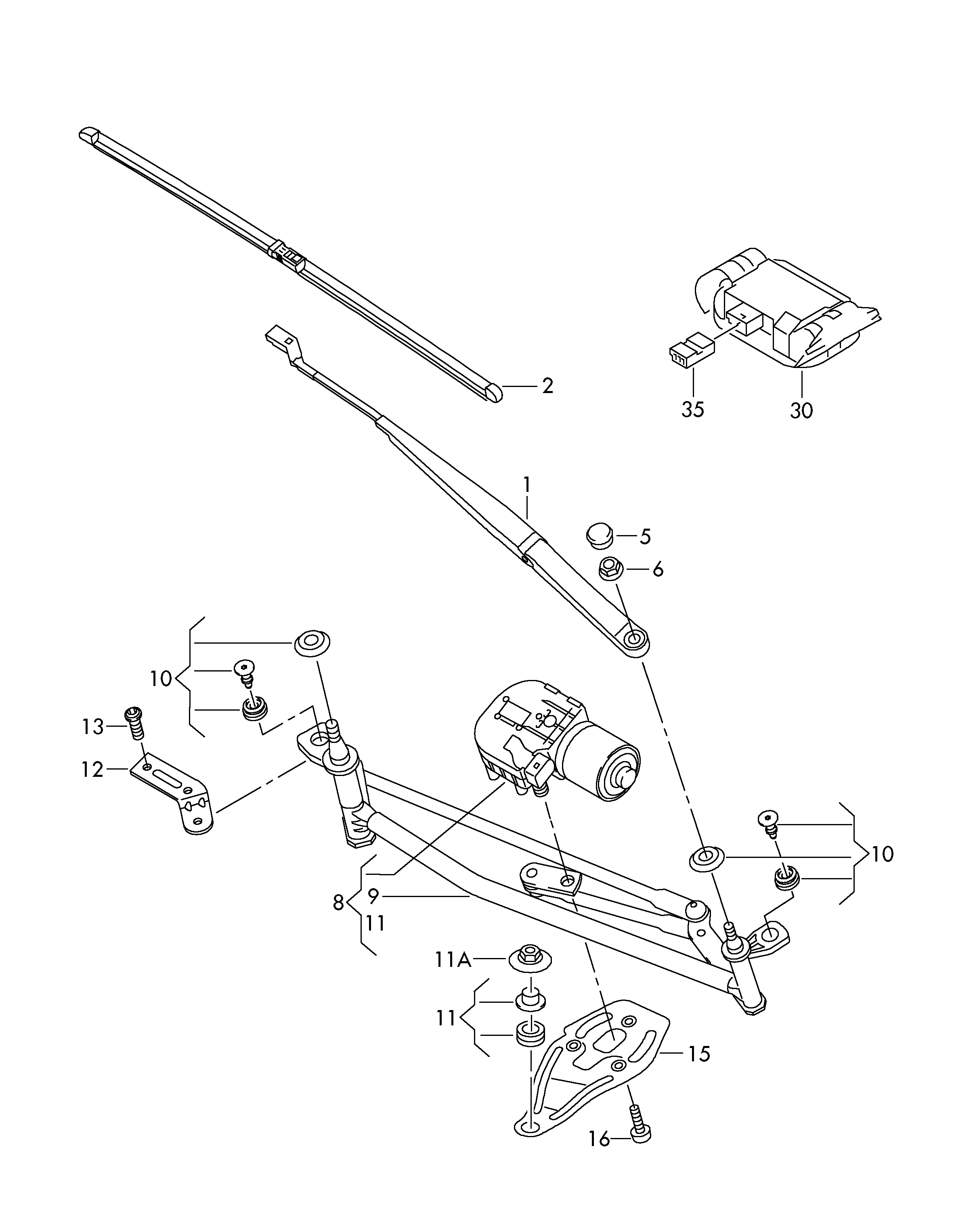 VAG 3T1 955 425 B - Pyyhkijänsulka inparts.fi