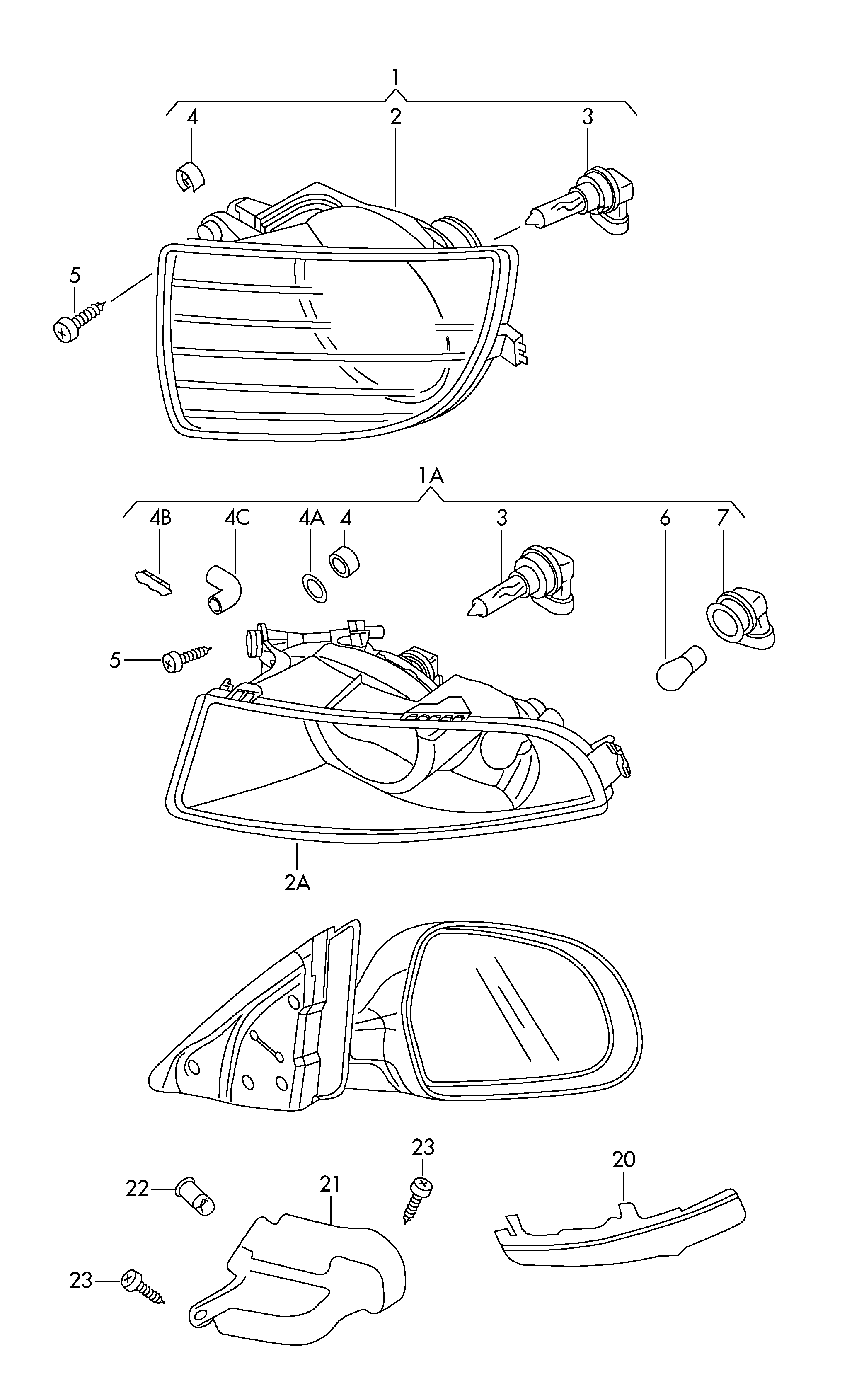 Skoda 3T0949101 - Ajovalosarja, hakuvalo inparts.fi