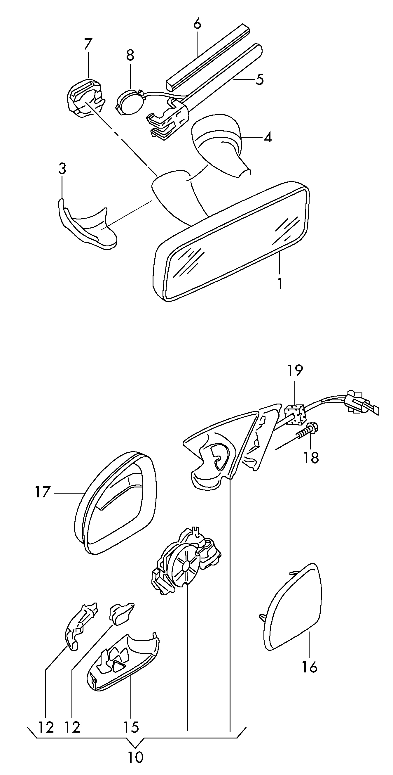 Skoda 3T0857537 - Ulkopeili inparts.fi