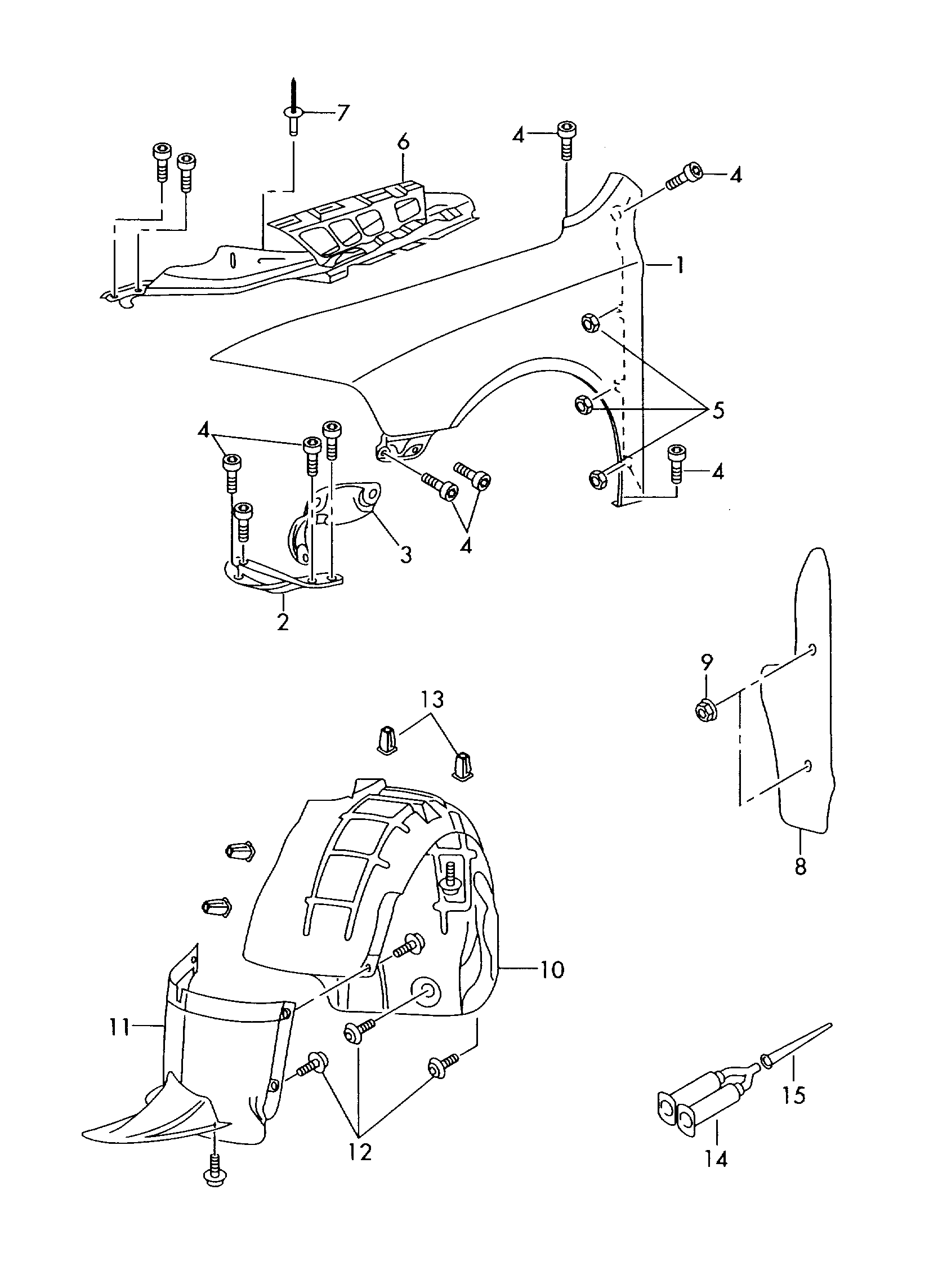 VAG 1Z0809953 - Sisälokasuoja inparts.fi