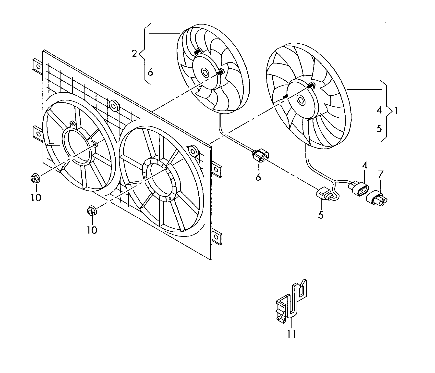 Skoda 1K0 959 455 CS - Tuuletin, moottorin jäähdytys inparts.fi