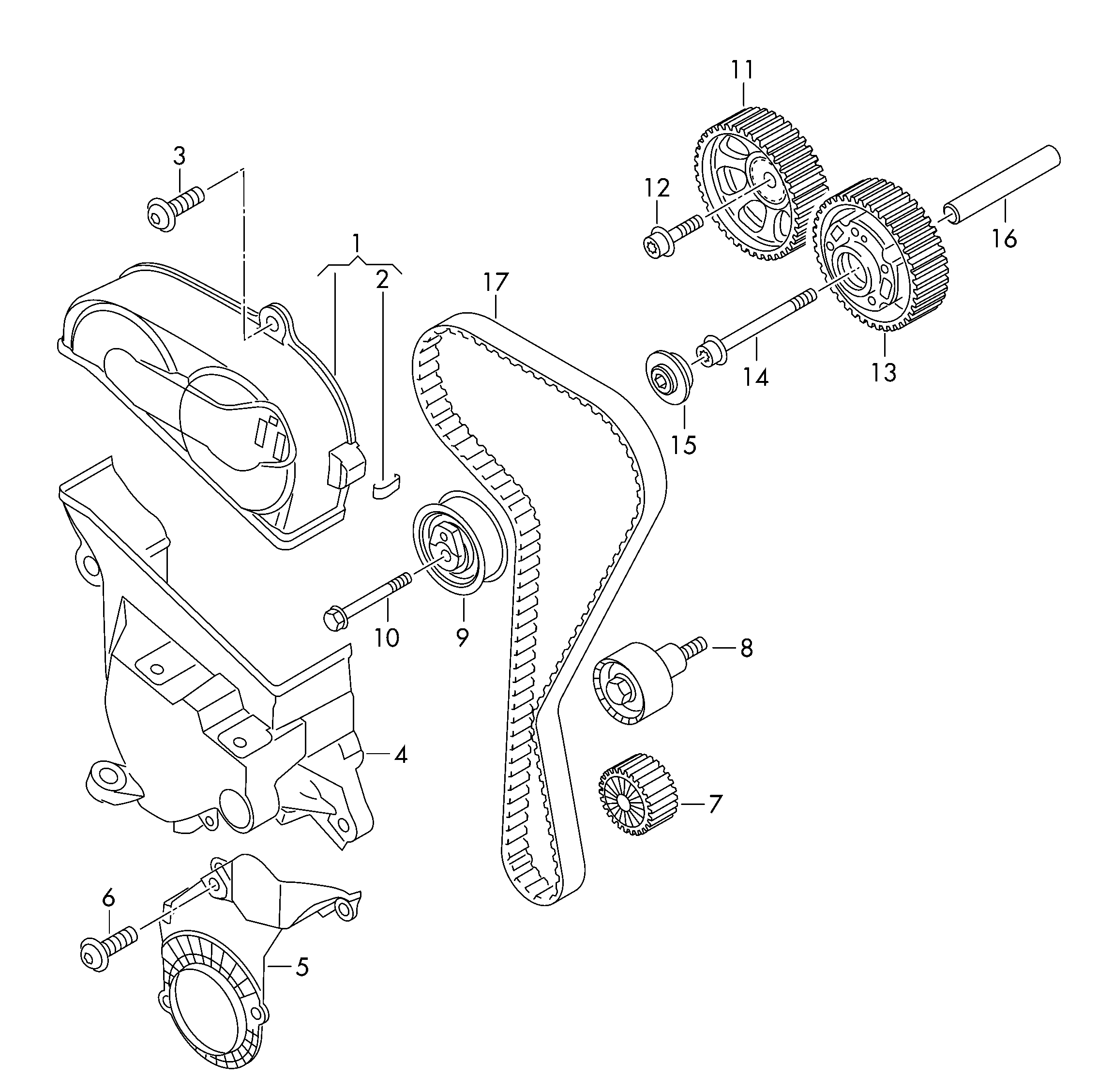 Skoda 04E109119F - Hammashihnasarja inparts.fi