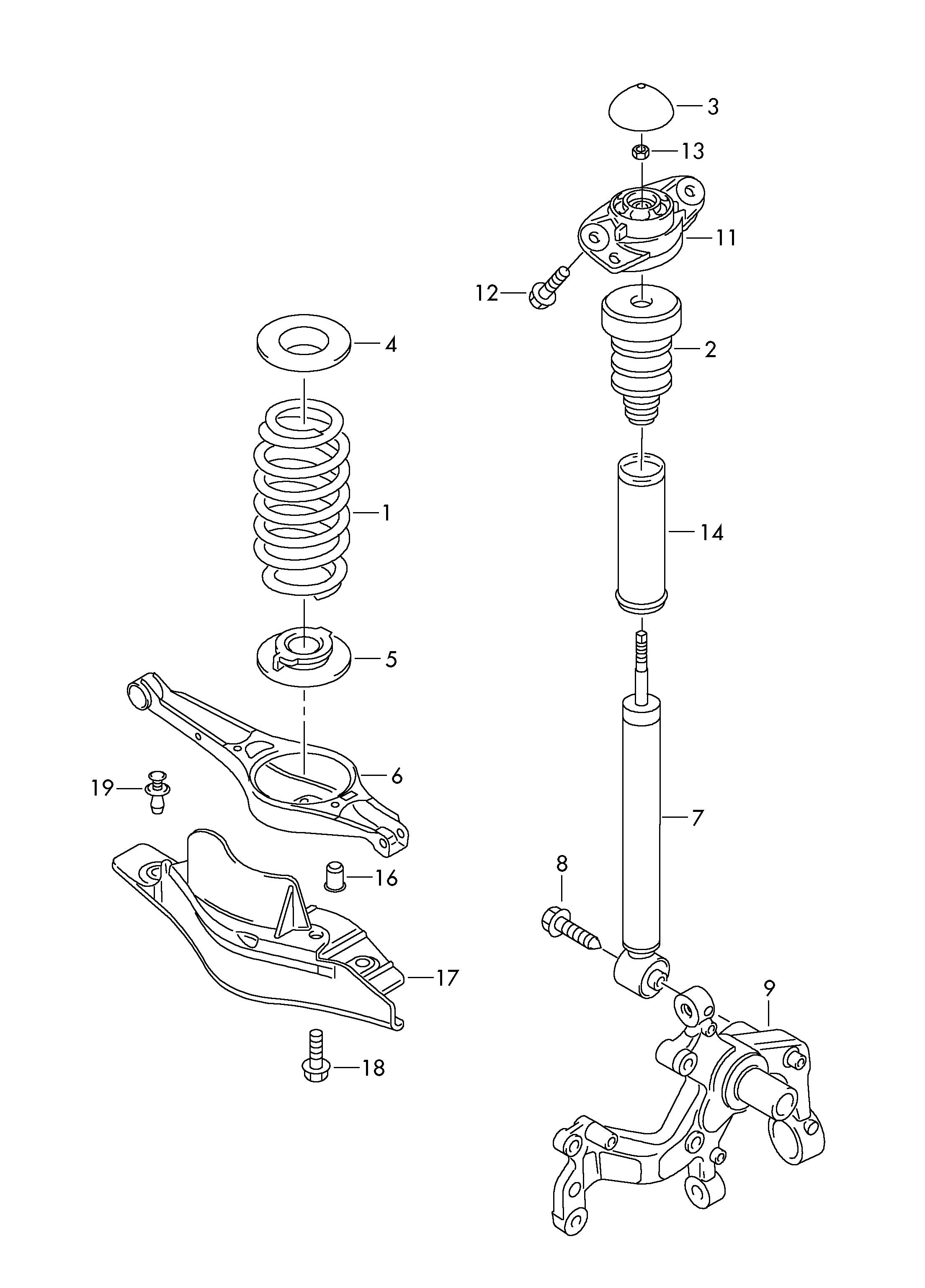 VAG WHT 000 724 - Korjaussarja, ohjausvipu inparts.fi